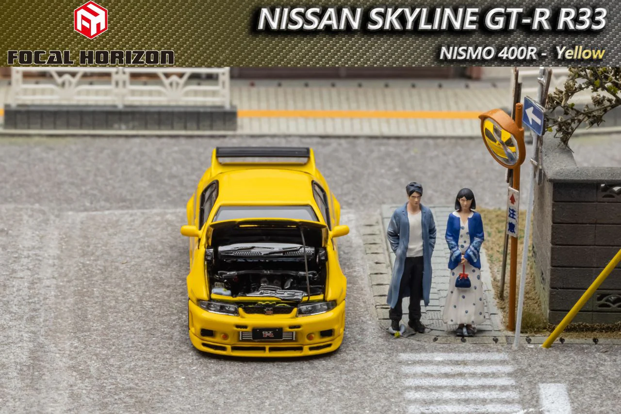 FOCAL HORIZON 1/64 Nismo 400R R33 Yellow - Image 2