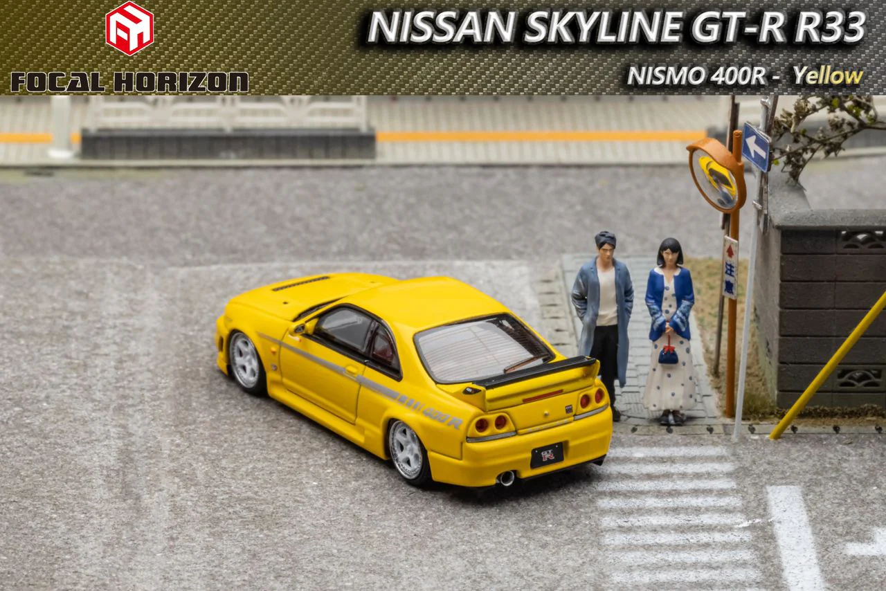 FOCAL HORIZON 1/64 Nismo 400R R33 Yellow - Image 3