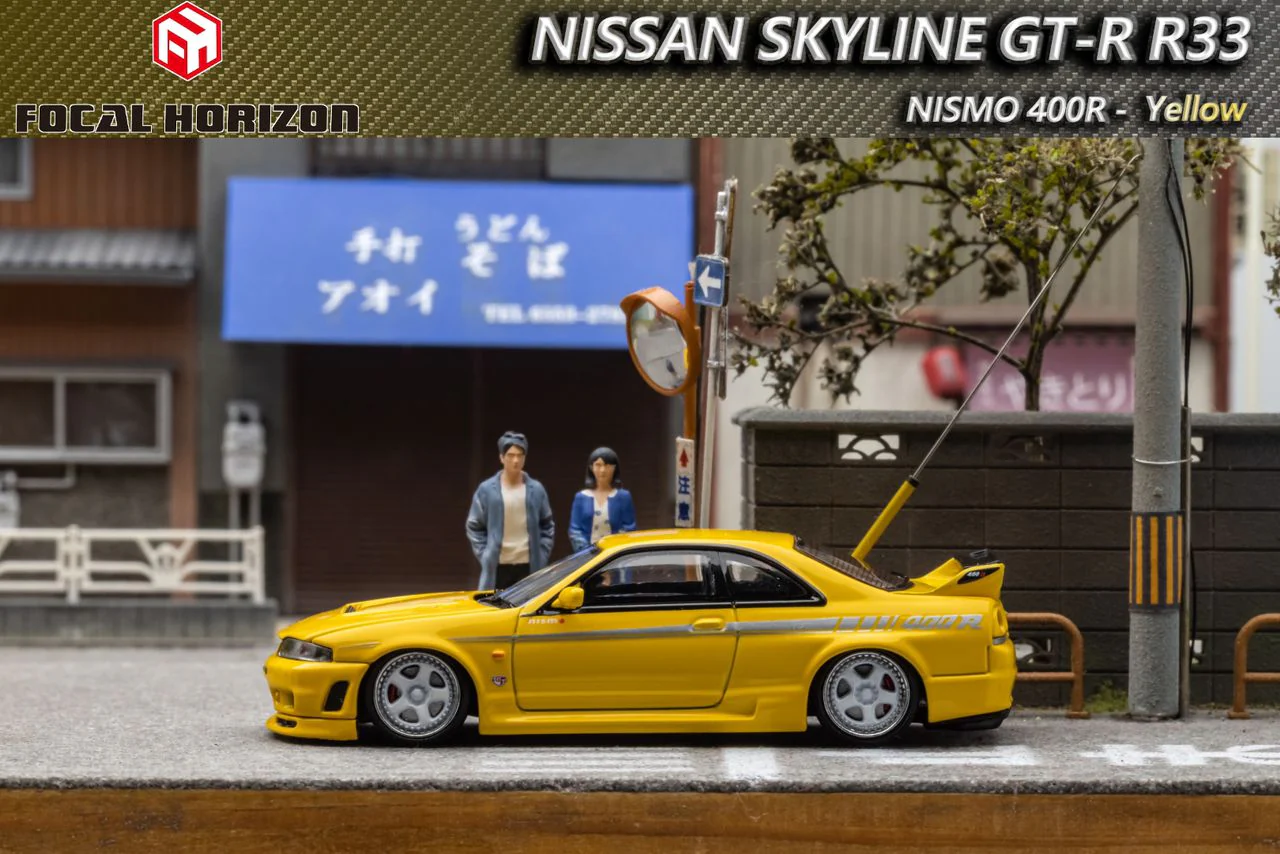 FOCAL HORIZON 1/64 Nismo 400R R33 Yellow - Image 4