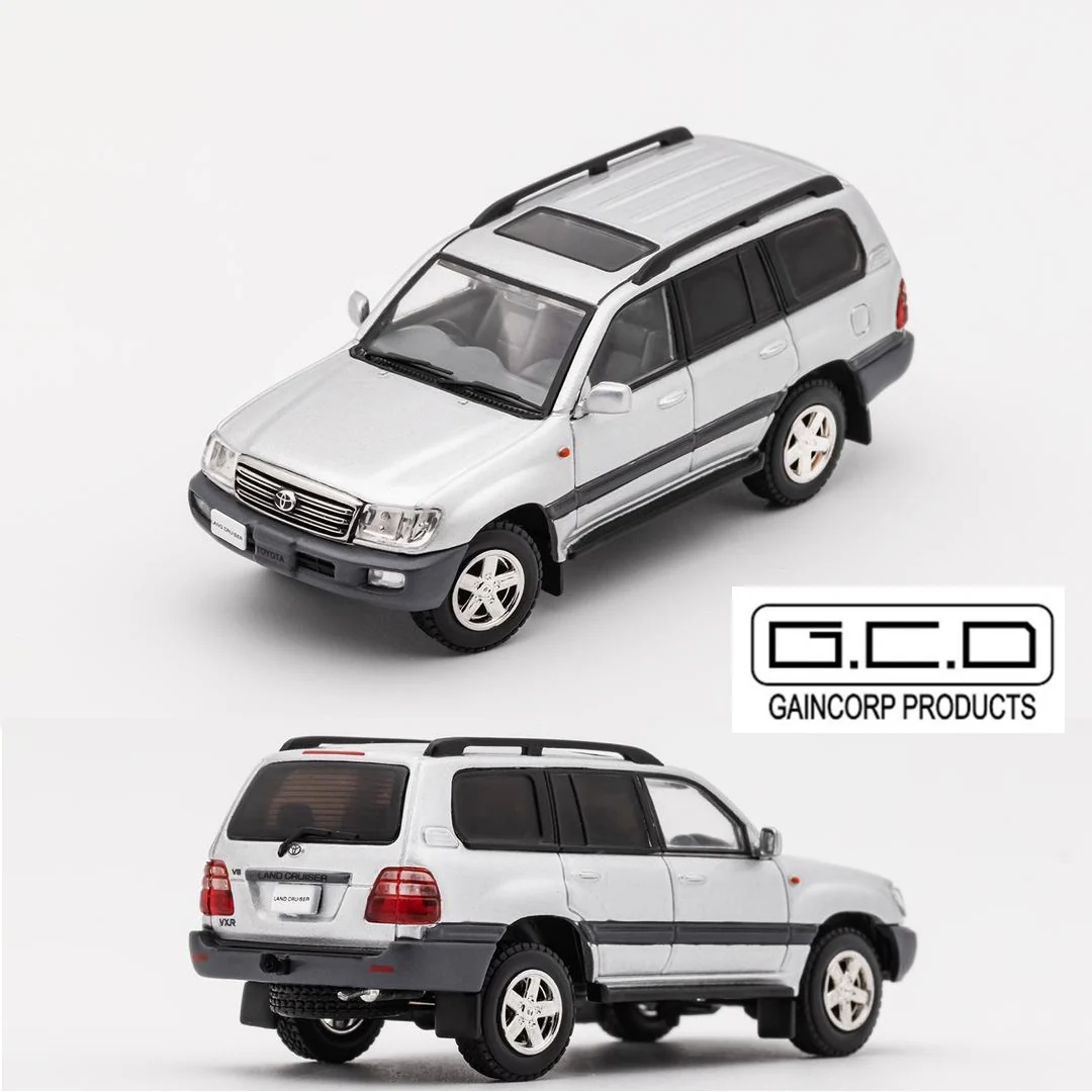GCD 1/64 Toyota Land Cruiser LC100 - SILVER KS-023-381 - Image 4