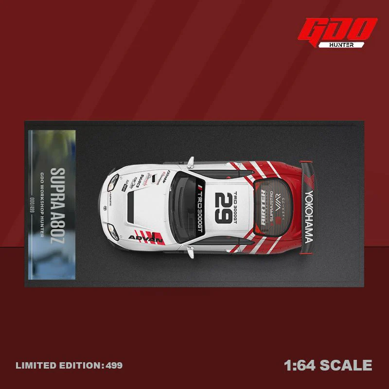 GDO Hunter x Time Micro 1/64 Supra A80Z TRD Advan Livery #29 - Image 2
