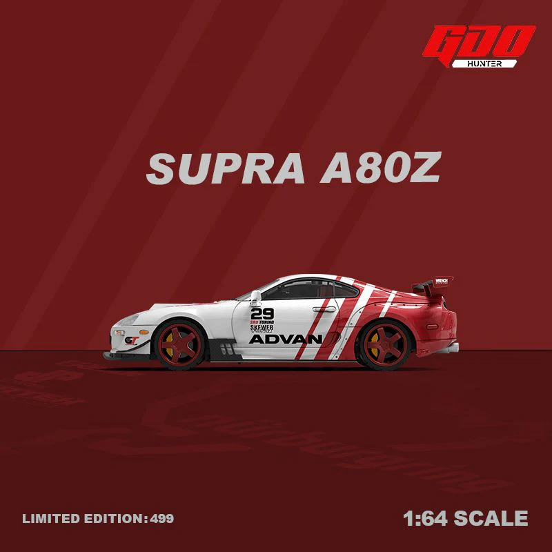 GDO Hunter x Time Micro 1/64 Supra A80Z TRD Advan Livery #29 - Image 3