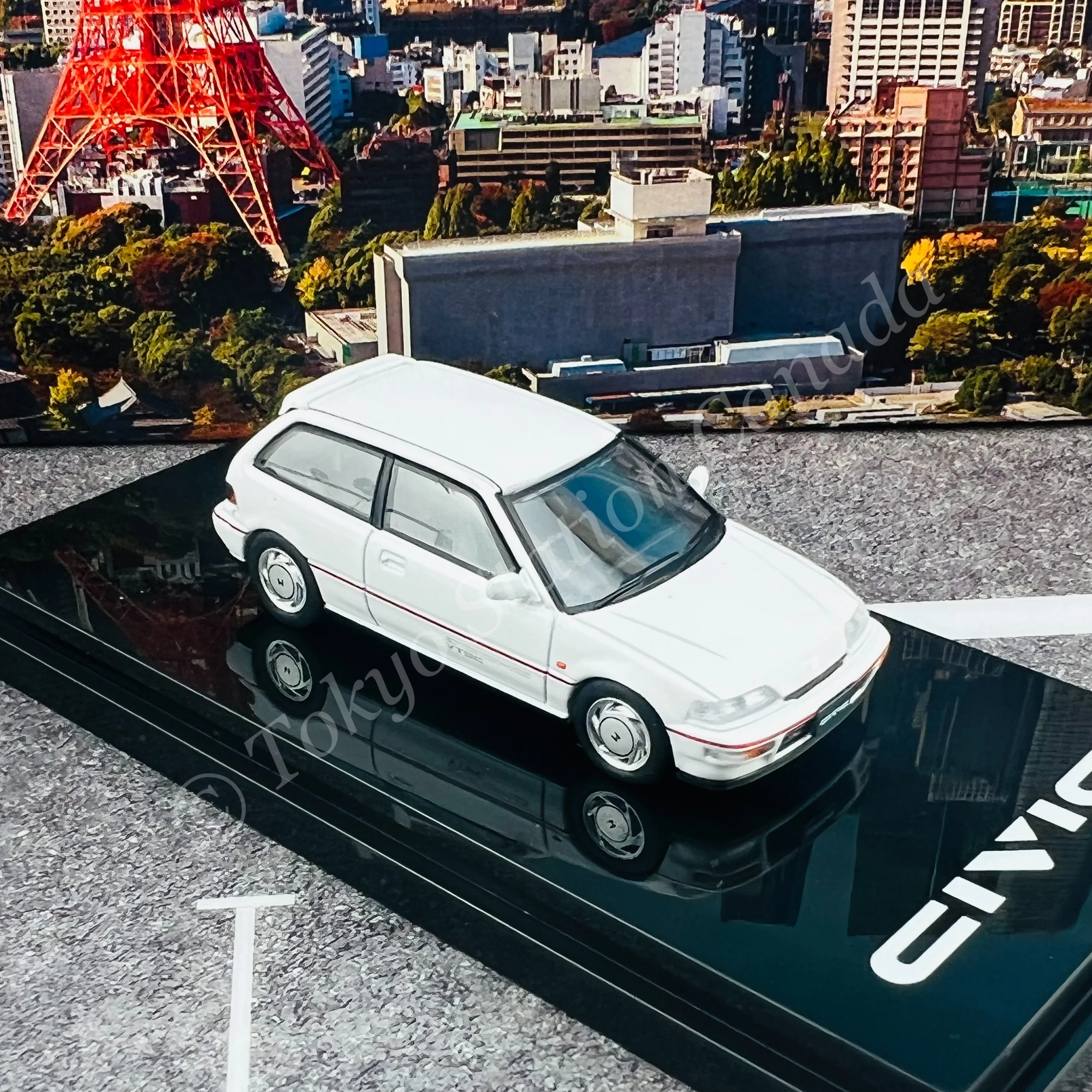 HOBBY JAPAN 1/64 Honda CIVIC (EF9) SiR Ⅱ White HJ641031AW - Image 4