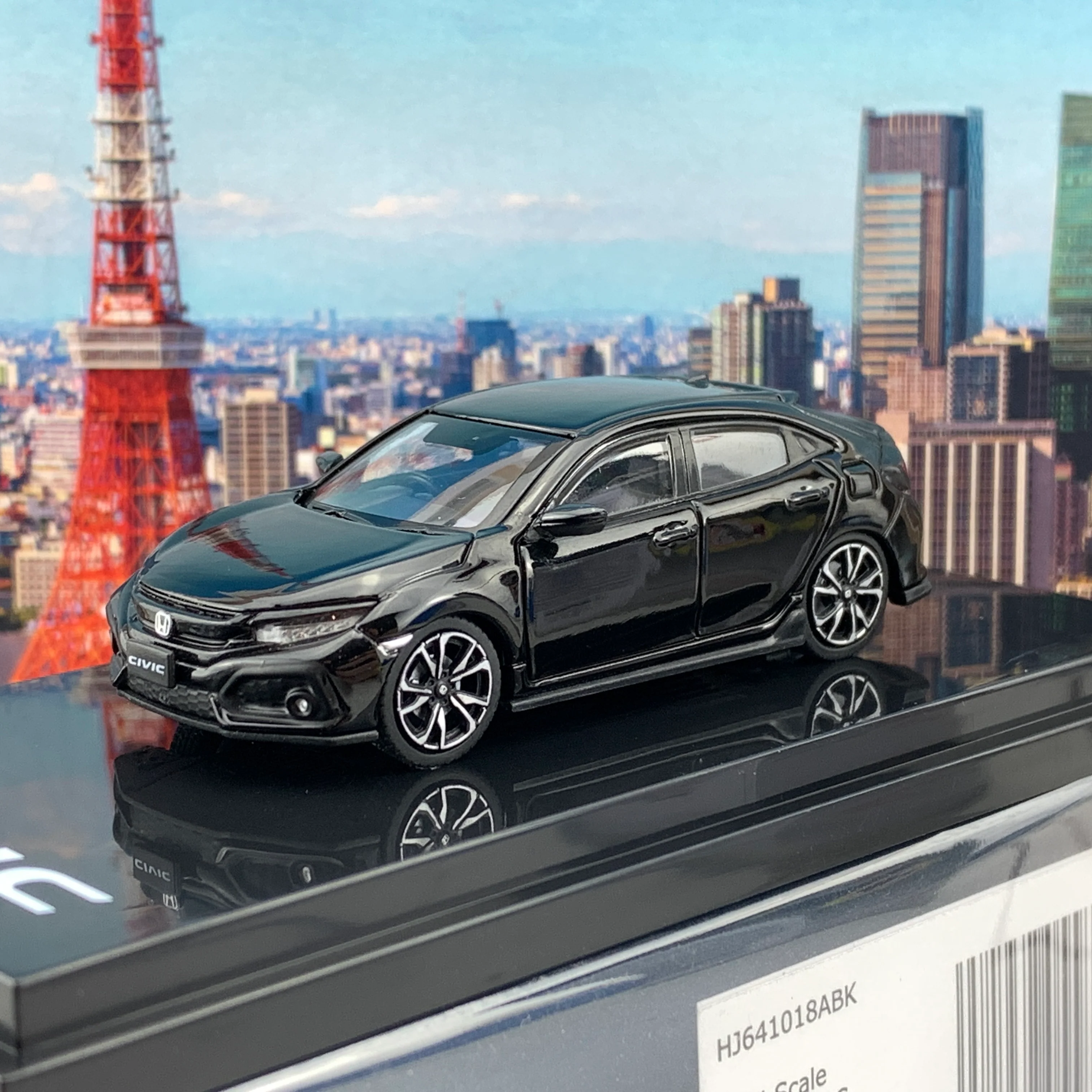 HOBBY JAPAN 1/64 Honda CIVIC Hatchback FK7 Black Pearl HJ641018ABK - Image 2