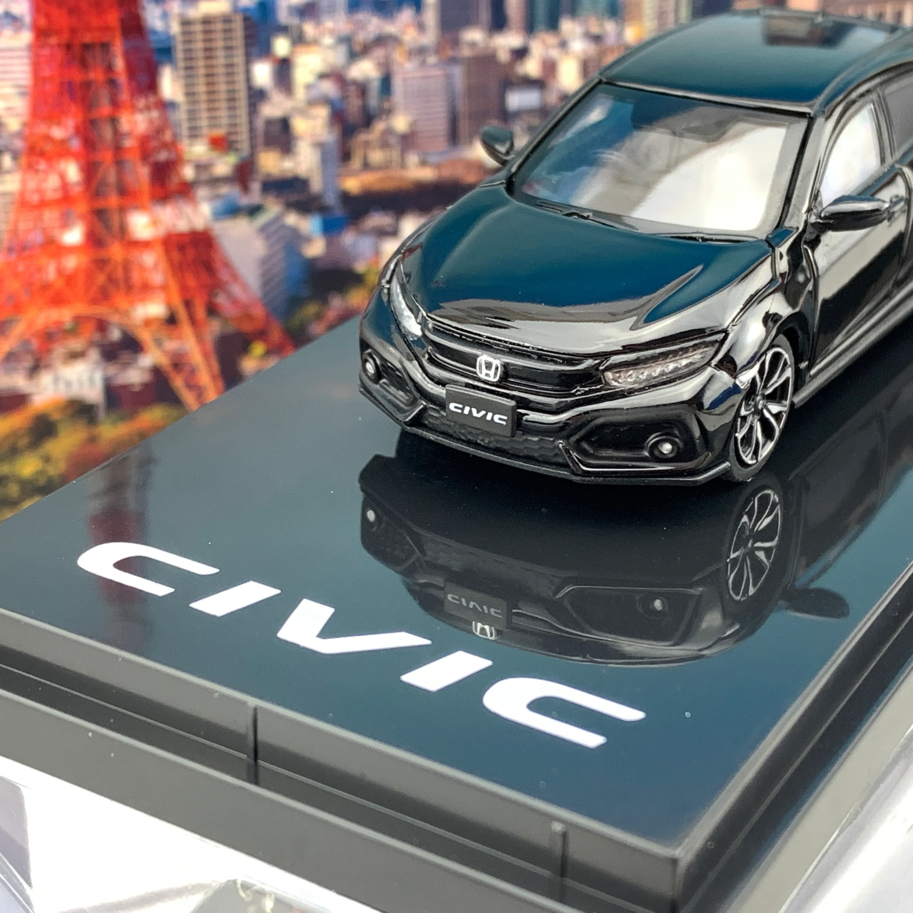 HOBBY JAPAN 1/64 Honda CIVIC Hatchback FK7 Black Pearl HJ641018ABK - Image 3