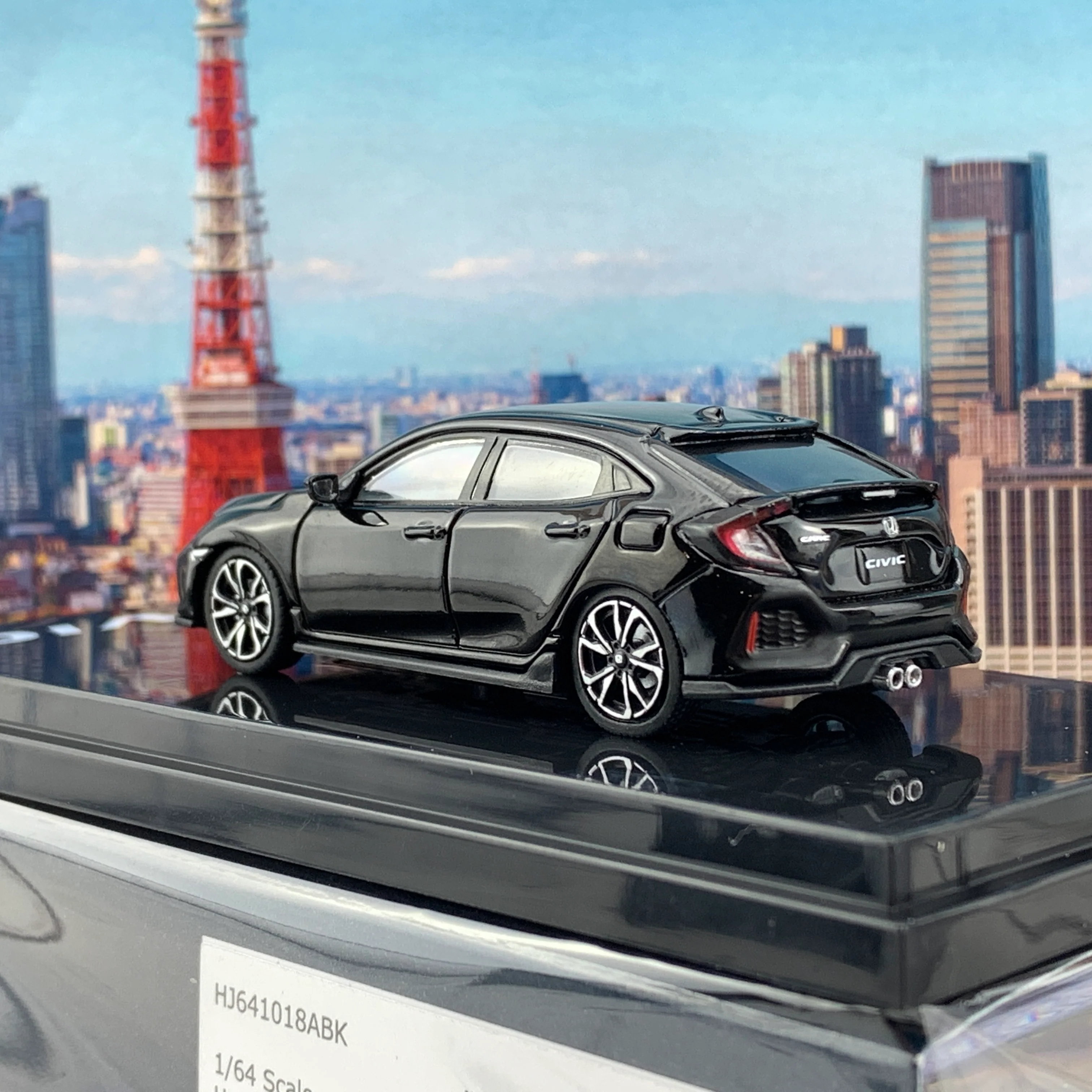 HOBBY JAPAN 1/64 Honda CIVIC Hatchback FK7 Black Pearl HJ641018ABK - Image 4