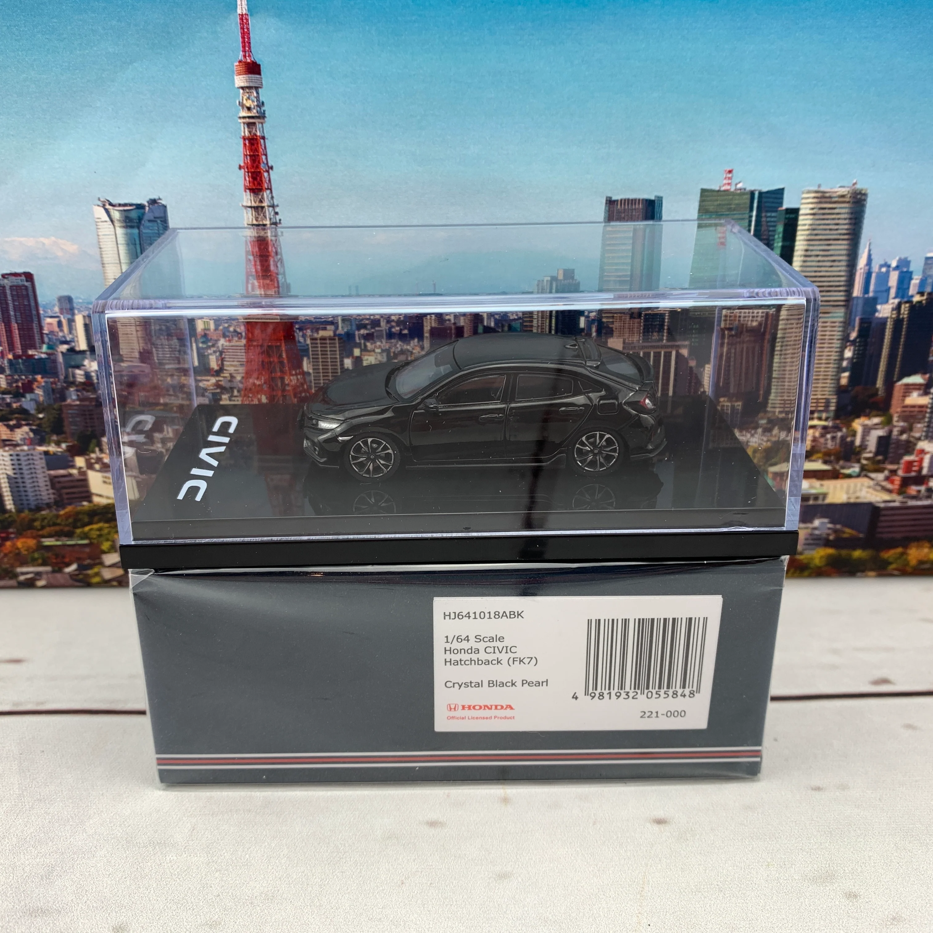 HOBBY JAPAN 1/64 Honda CIVIC Hatchback FK7 Black Pearl HJ641018ABK - Image 6