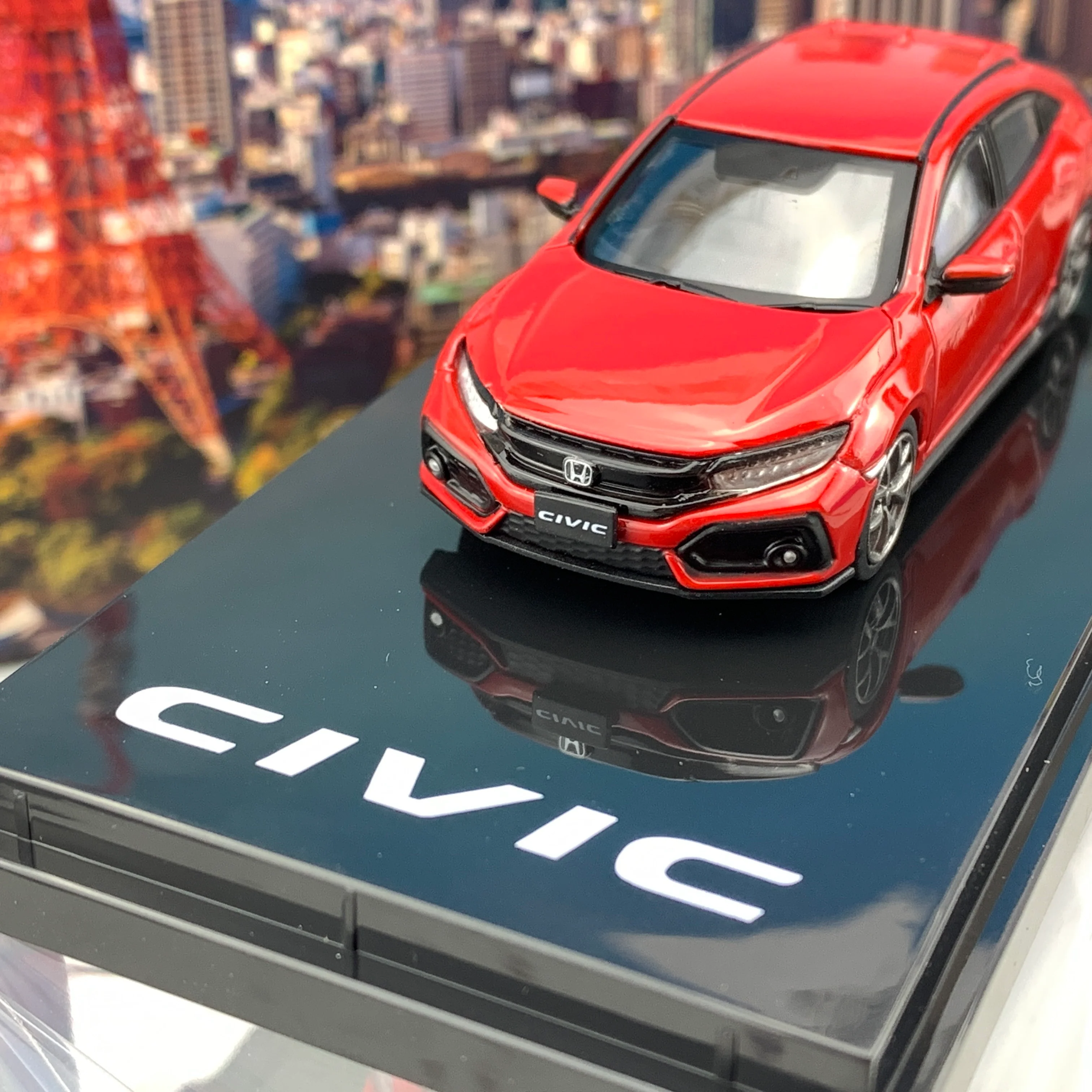 HOBBY JAPAN 1/64 Honda CIVIC Hatchback FK7 Flame Red Customized Version HJ641018BR - Image 3