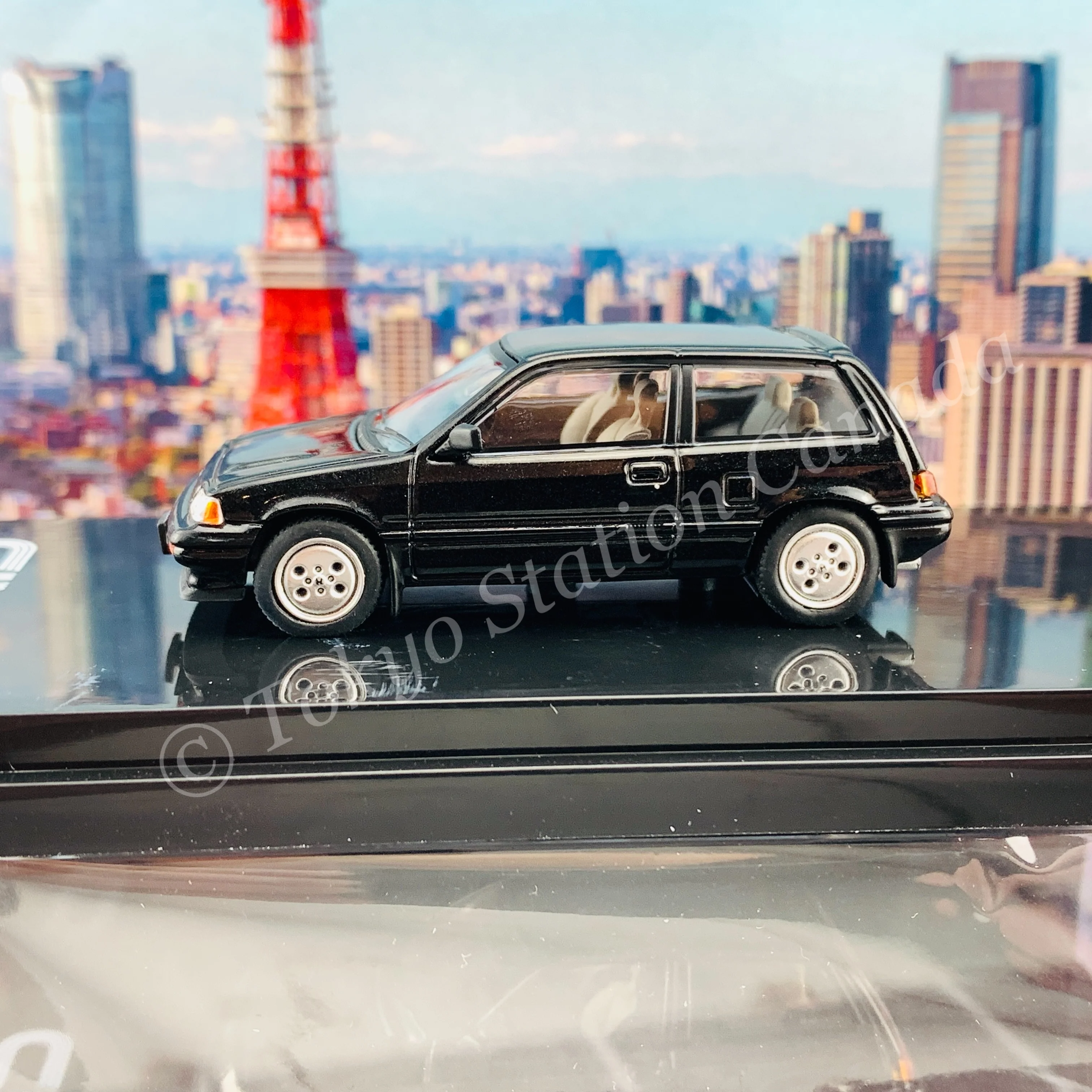 HOBBY JAPAN 1/64 Honda CIVIC Si (AT) 1984 Black Pearl HJ641029ABK - Image 2