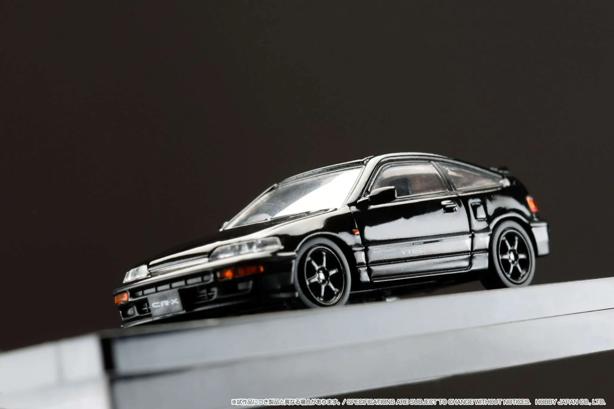 HOBBY JAPAN 1/64 Honda CR-X SiR (EF8) J.D.M. Style BLACK HJ643005BK - Image 3