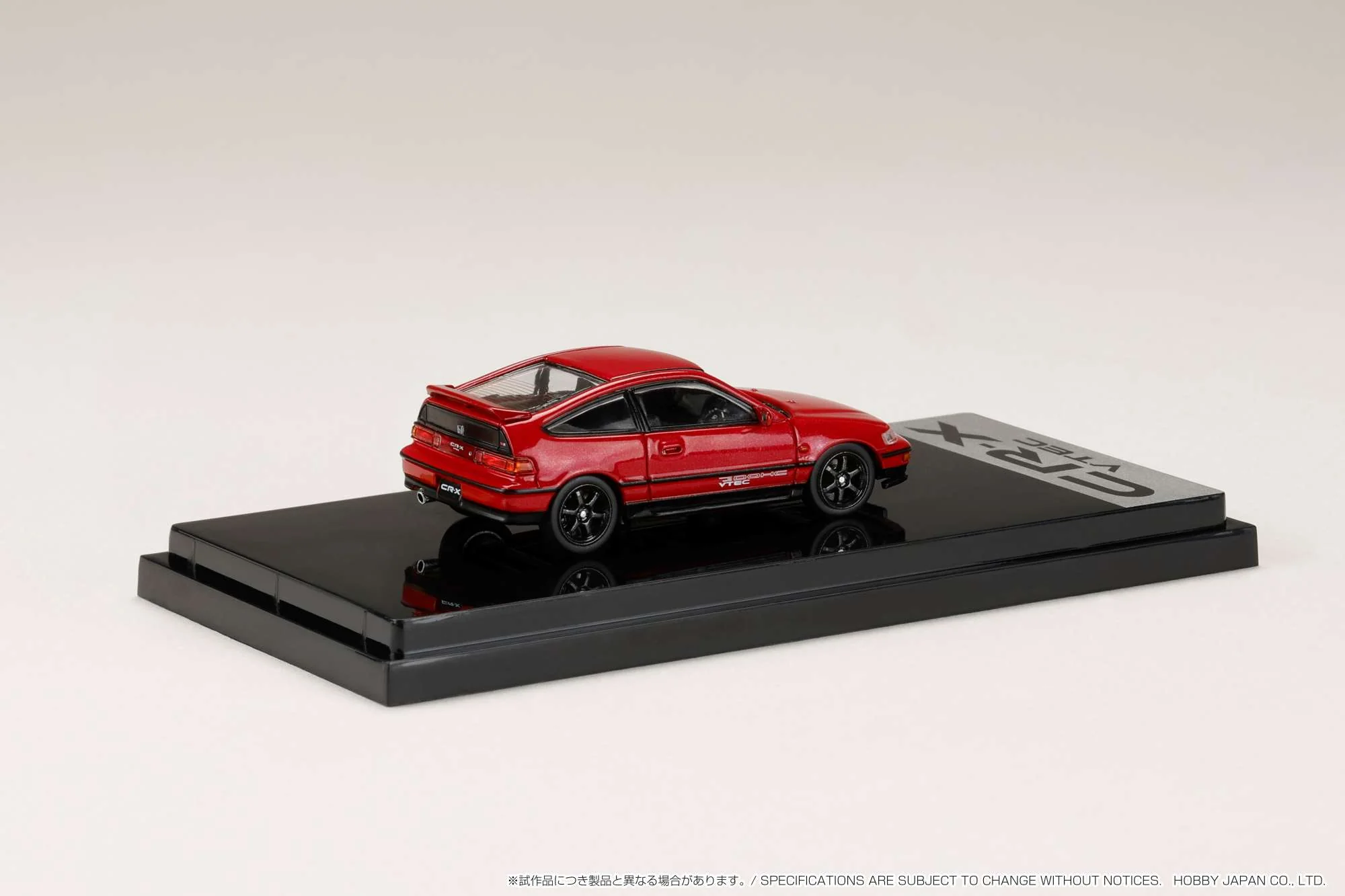 HOBBY JAPAN 1/64 Honda CR-X SiR (EF8) J.D.M. Style RED PEARL HJ643005R - Image 2