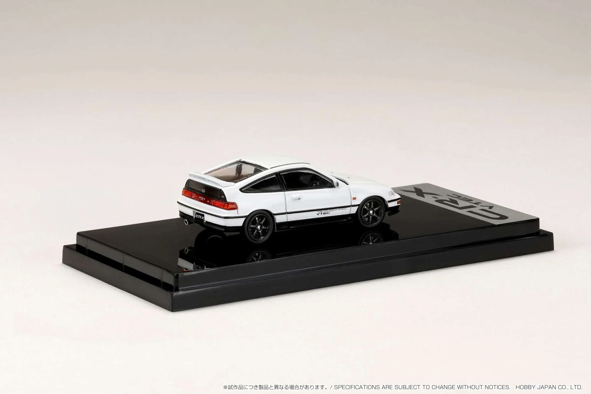 HOBBY JAPAN 1/64 Honda CR-X SiR (EF8) J.D.M. Style WHITE HJ643005W - Image 2
