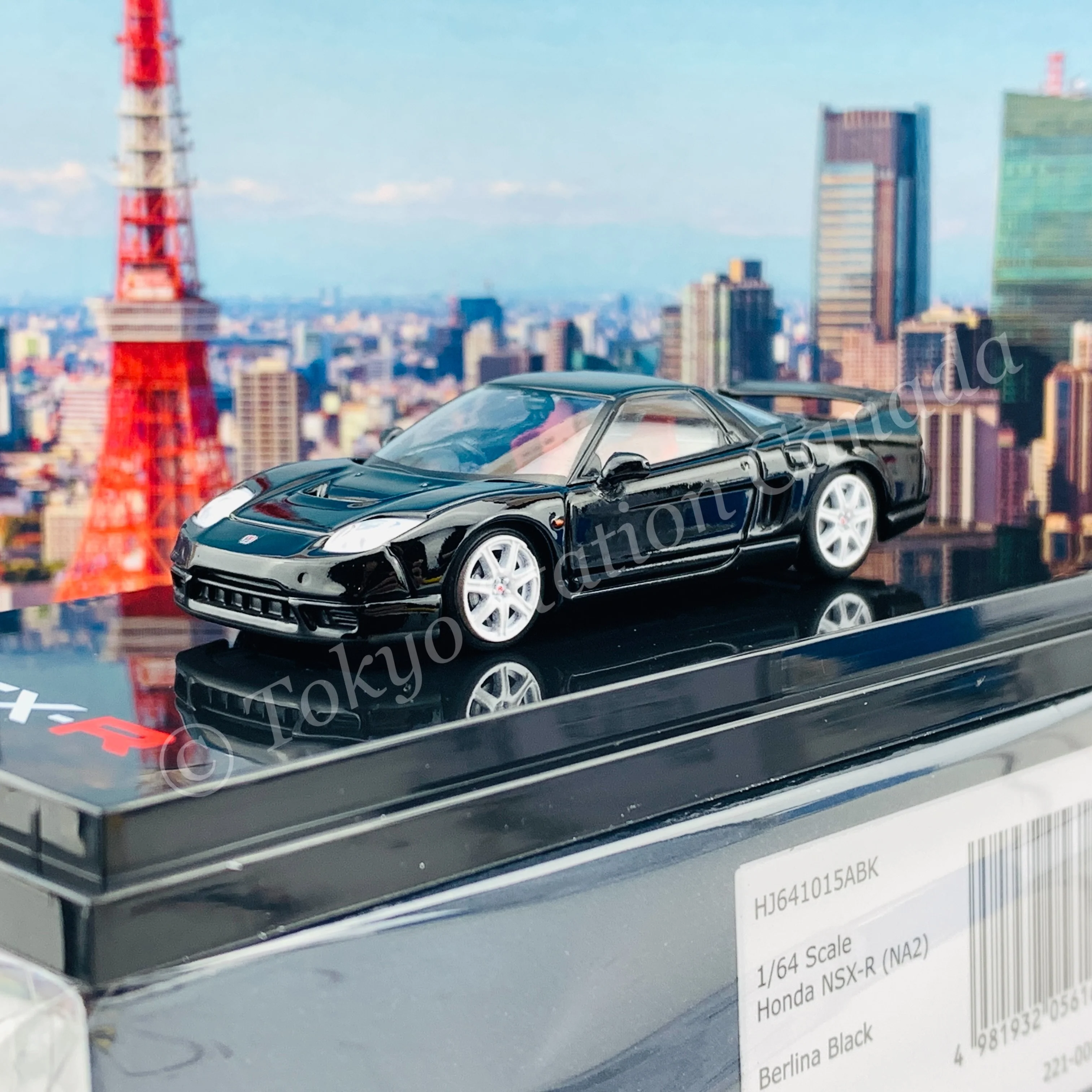 HOBBY JAPAN 1/64 Honda NSX-R (NA2) Berlina Black HJ641015ABK - Image 2
