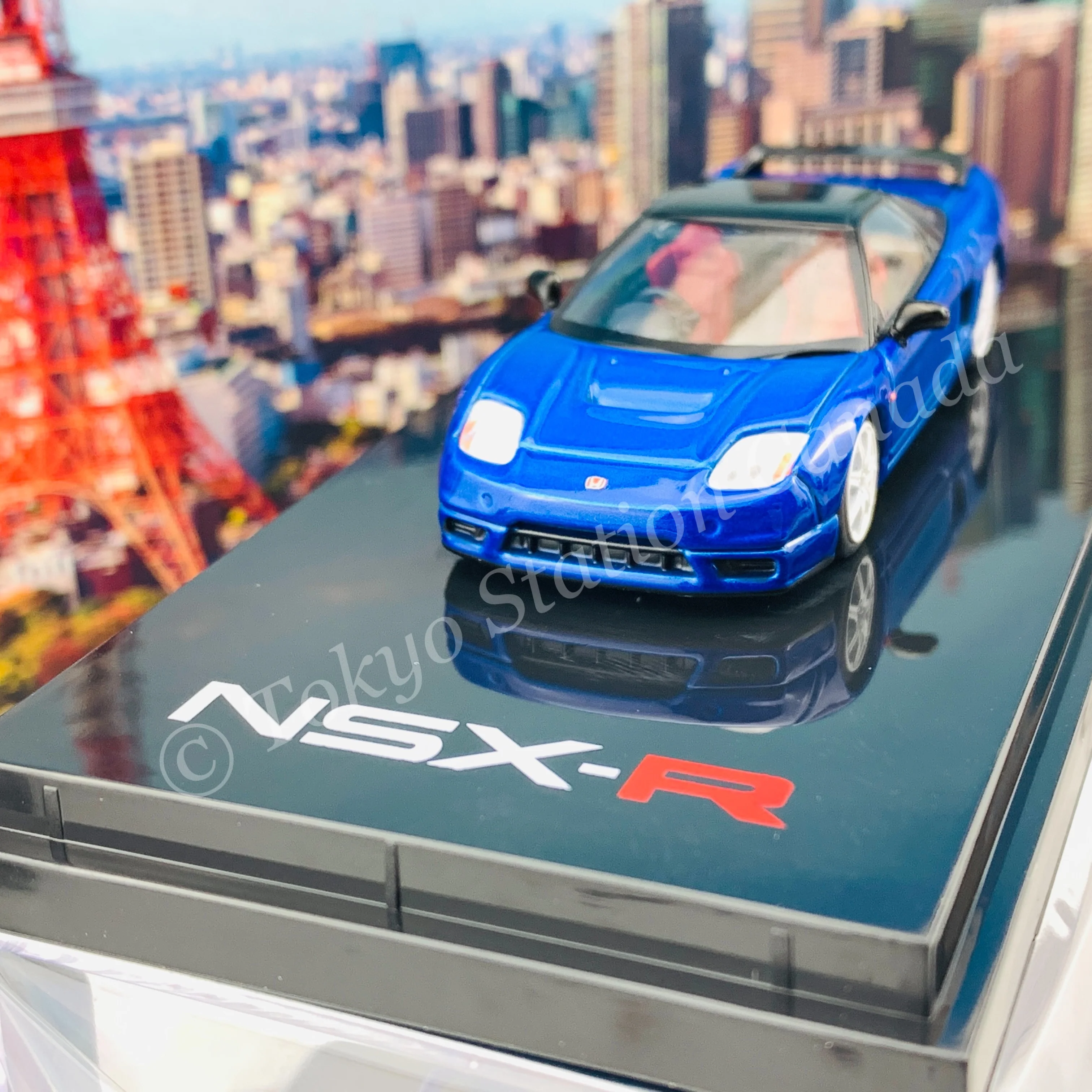 HOBBY JAPAN 1/64 Honda NSX-R (NA2) Long Beach Blue Pearl HJ641015ABL - Image 3