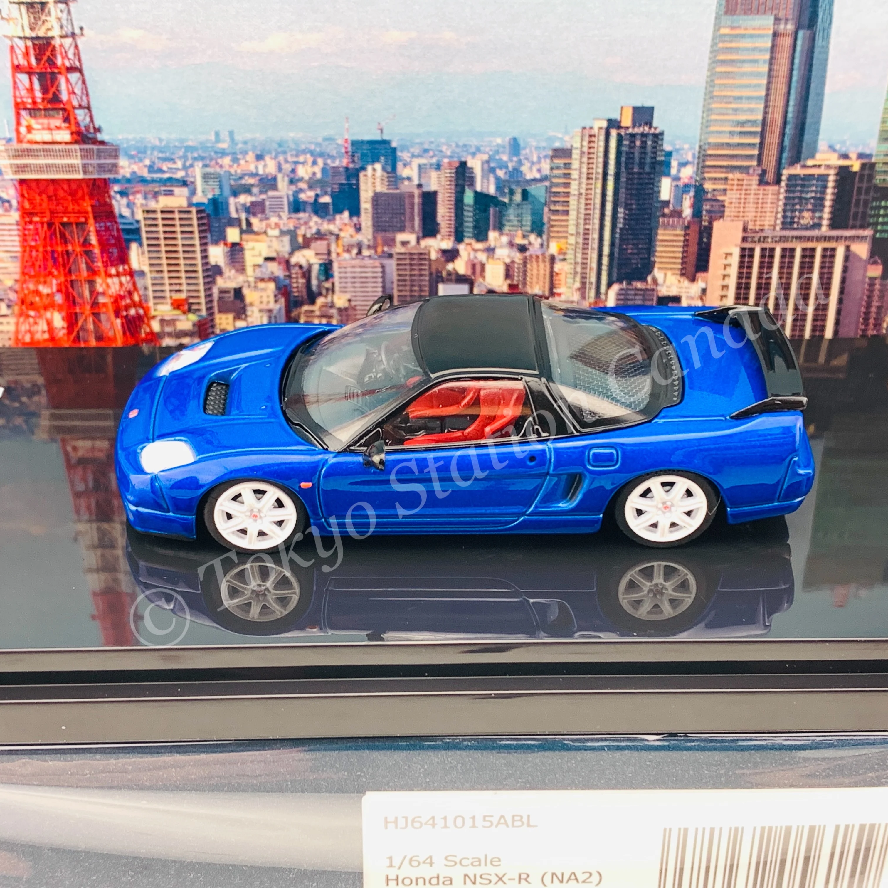 HOBBY JAPAN 1/64 Honda NSX-R (NA2) Long Beach Blue Pearl HJ641015ABL - Image 4
