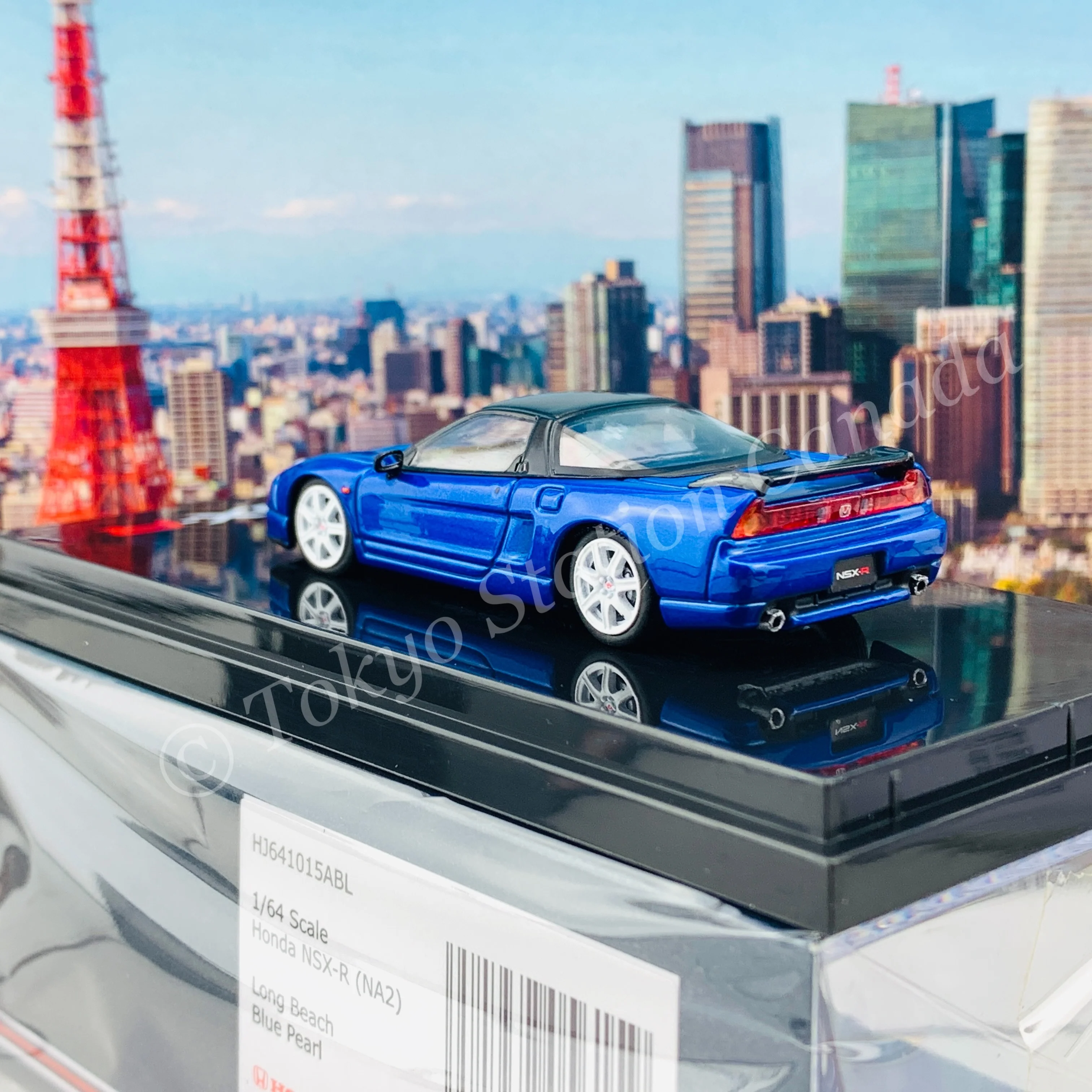 HOBBY JAPAN 1/64 Honda NSX-R (NA2) Long Beach Blue Pearl HJ641015ABL - Image 5