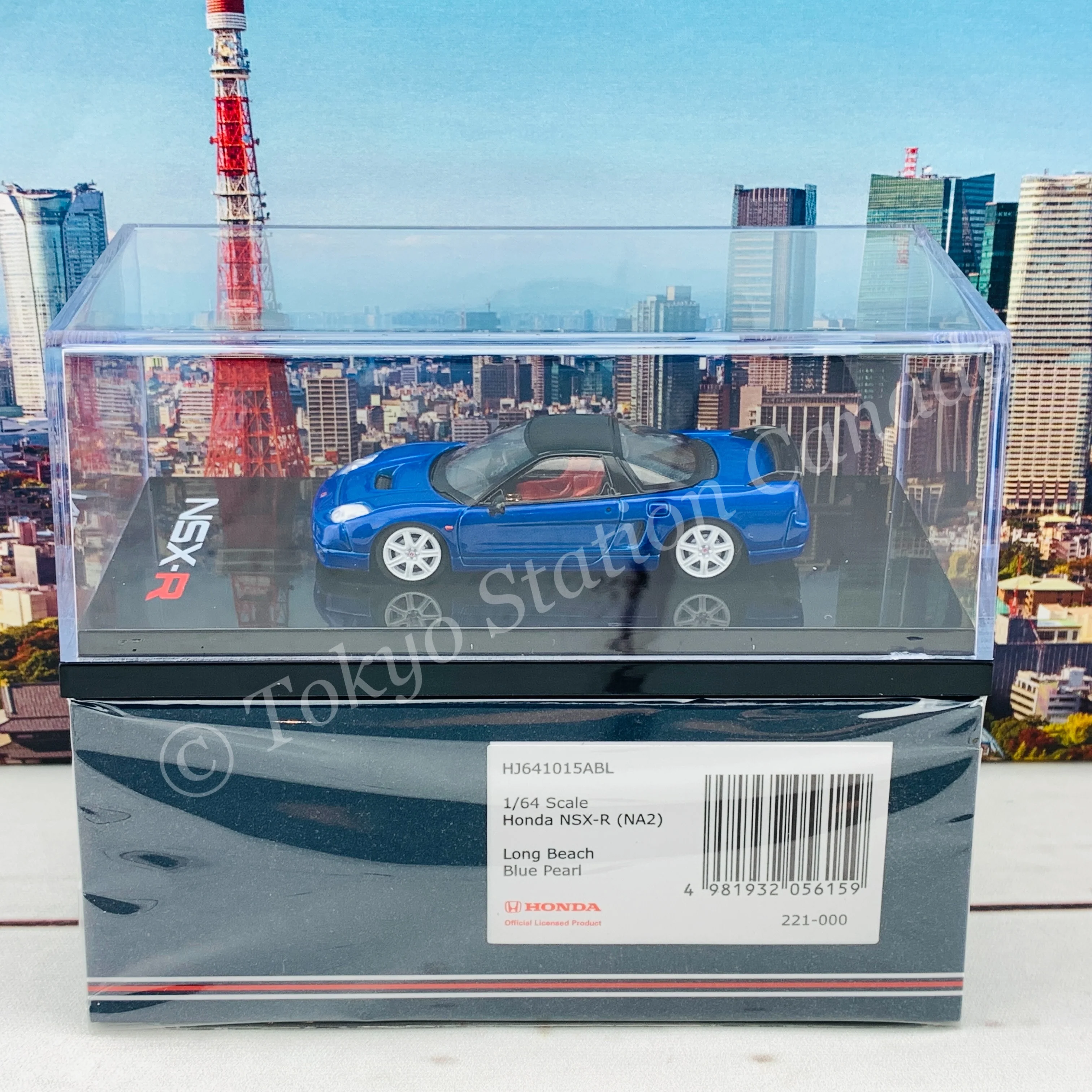 HOBBY JAPAN 1/64 Honda NSX-R (NA2) Long Beach Blue Pearl HJ641015ABL - Image 6