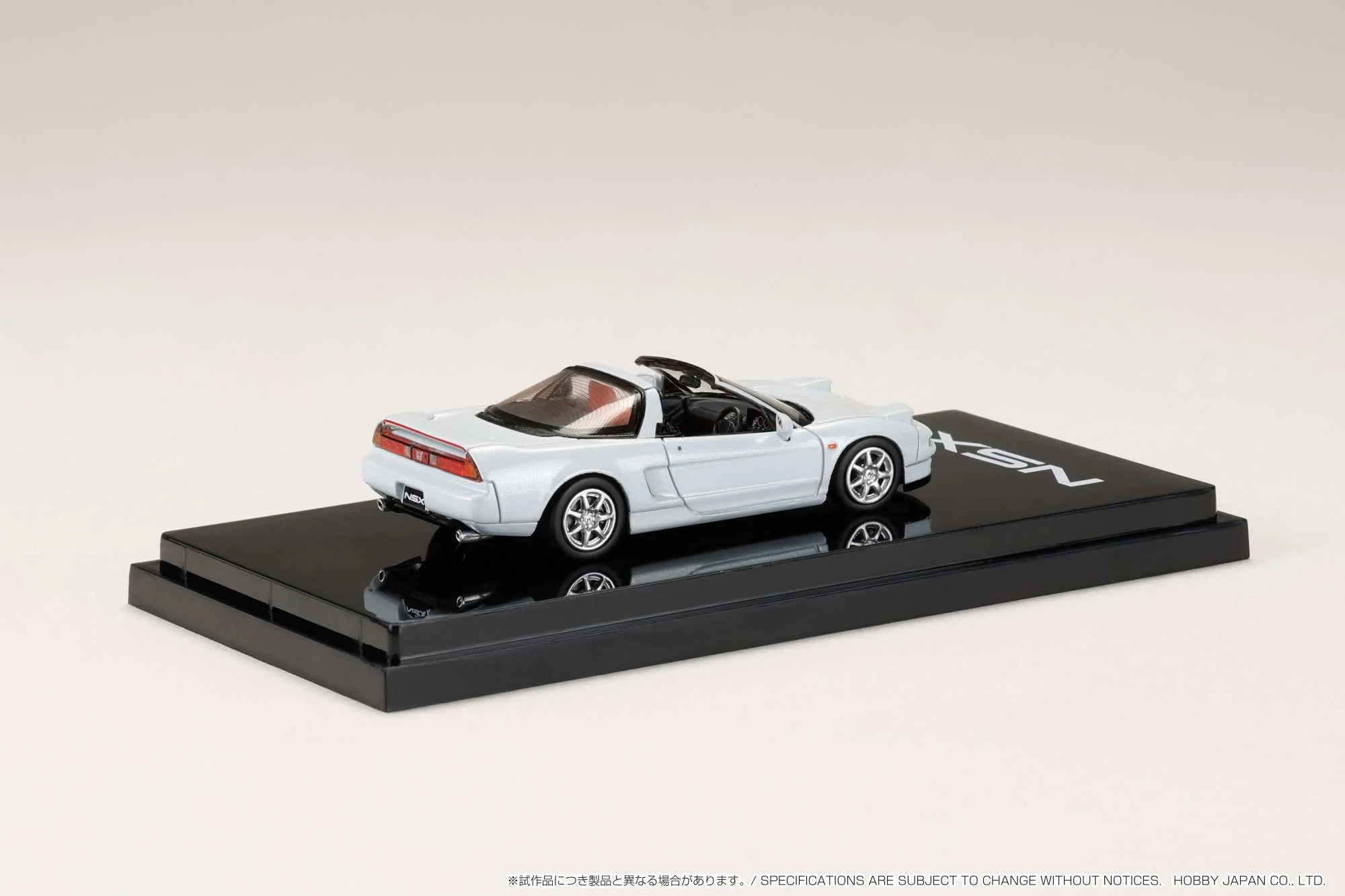 HOBBY JAPAN 1/64 Honda NSX Type T with Detachable Roof White Pearl HJ643006BWP - Image 2