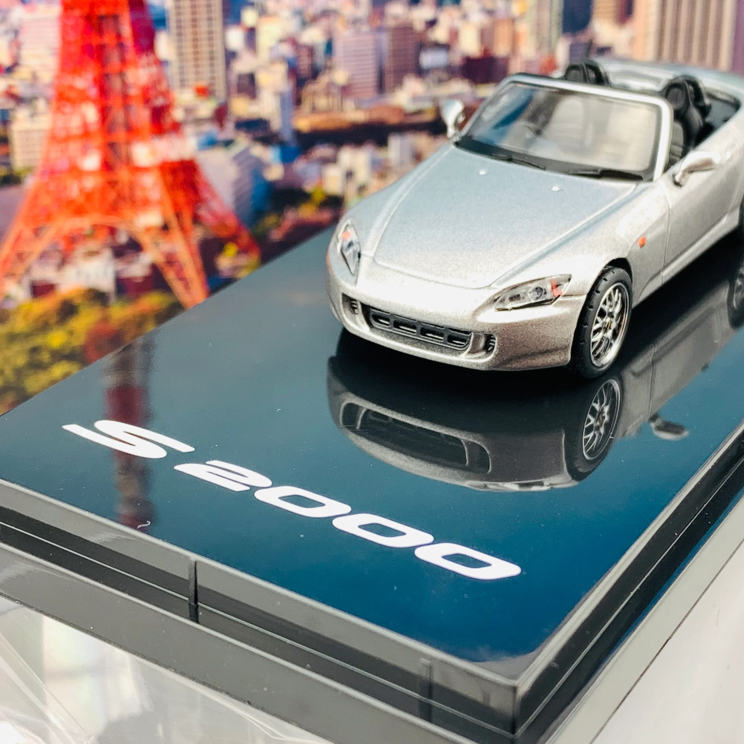 HOBBY JAPAN 1/64 Honda S2000 AP1 Type 200 Customized Version Silver HJ641020CS - Image 3