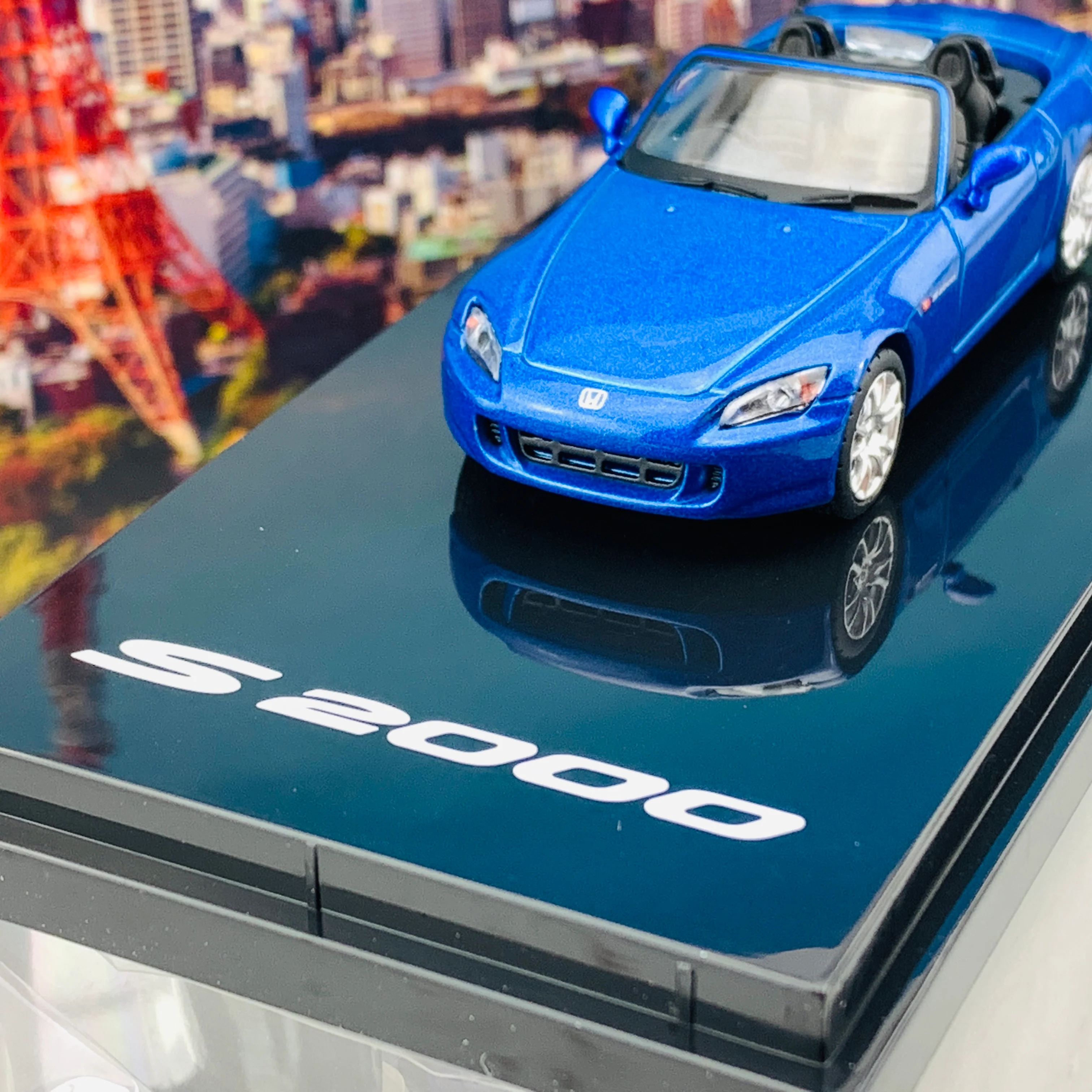 HOBBY JAPAN 1/64 Honda S2000 AP1 Type 200 Bermuda Blue Pearl HJ641020BL - Image 3