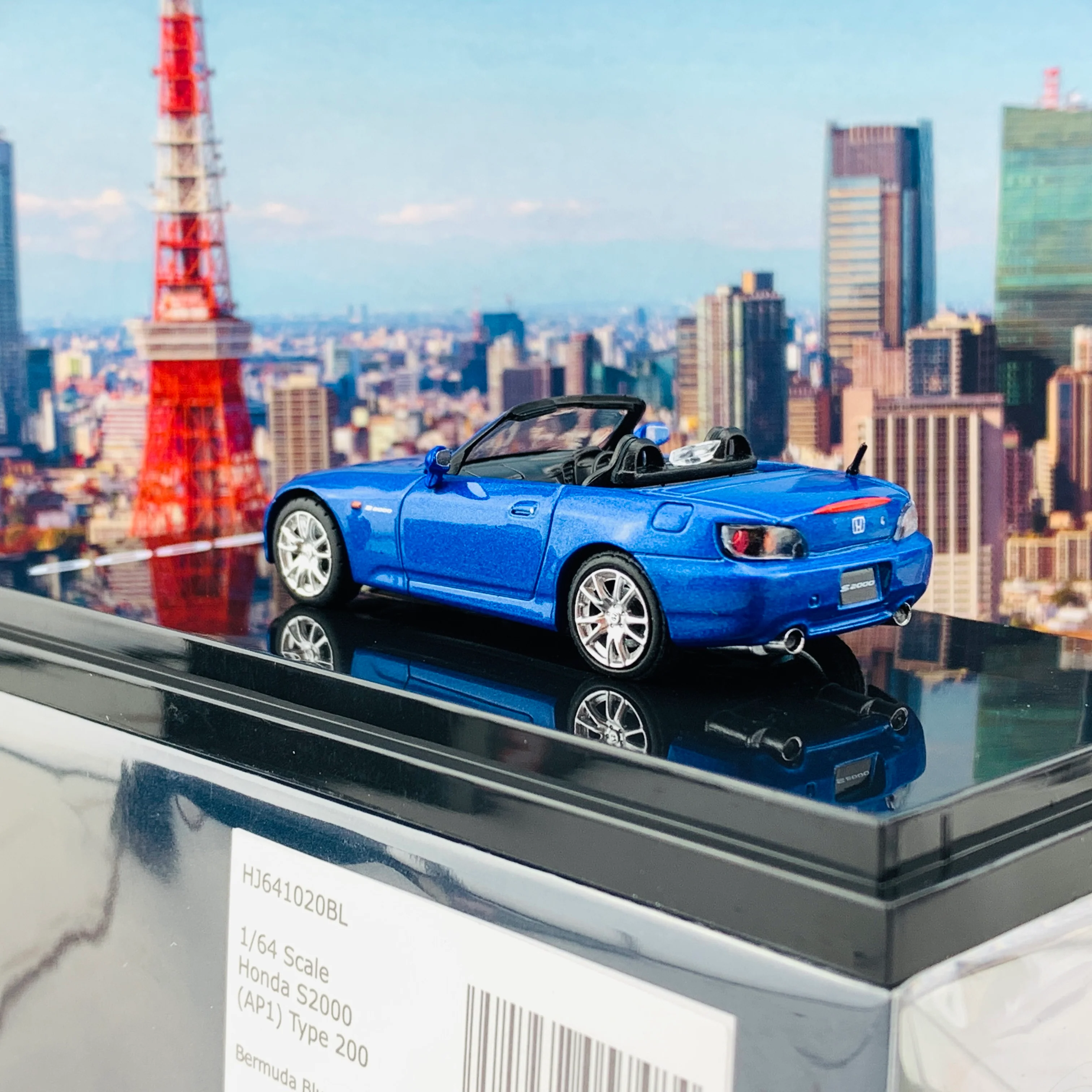 HOBBY JAPAN 1/64 Honda S2000 AP1 Type 200 Bermuda Blue Pearl HJ641020BL - Image 5