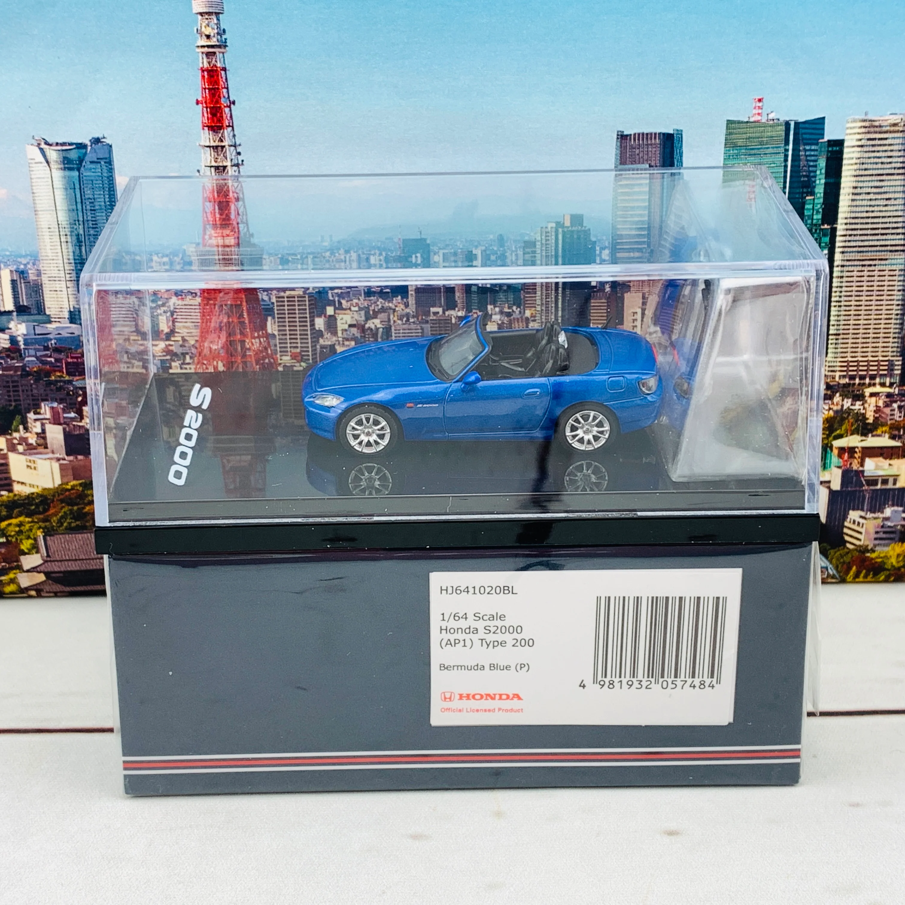 HOBBY JAPAN 1/64 Honda S2000 AP1 Type 200 Bermuda Blue Pearl HJ641020BL - Image 7