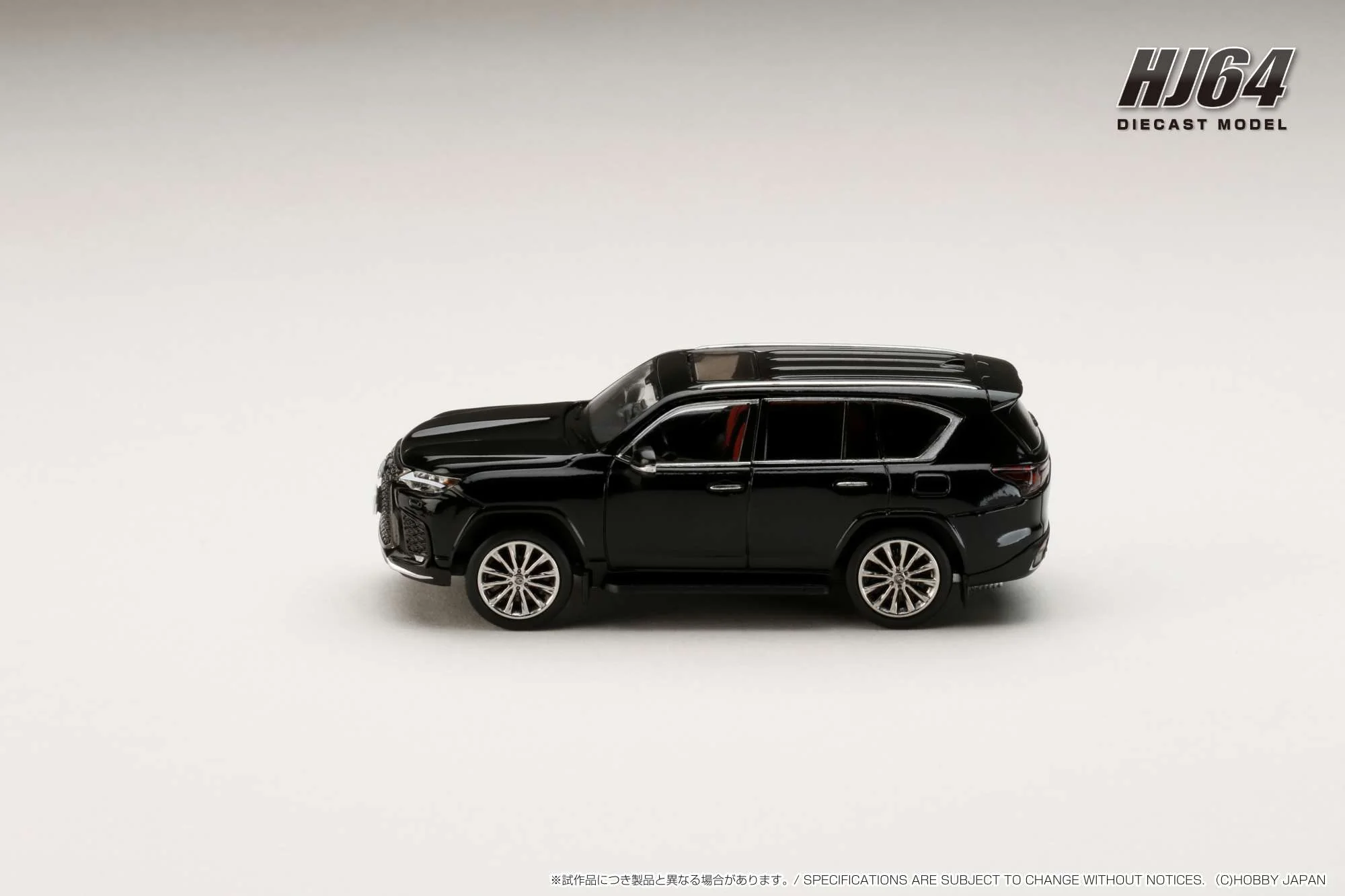 PREORDER HOBBY JAPAN 1/64 LEXUS LX600 F Sport Black HJ644061BK (Approx. Release Date : Q1 2024 subjects to the manufacturer's final decision) - Image 3