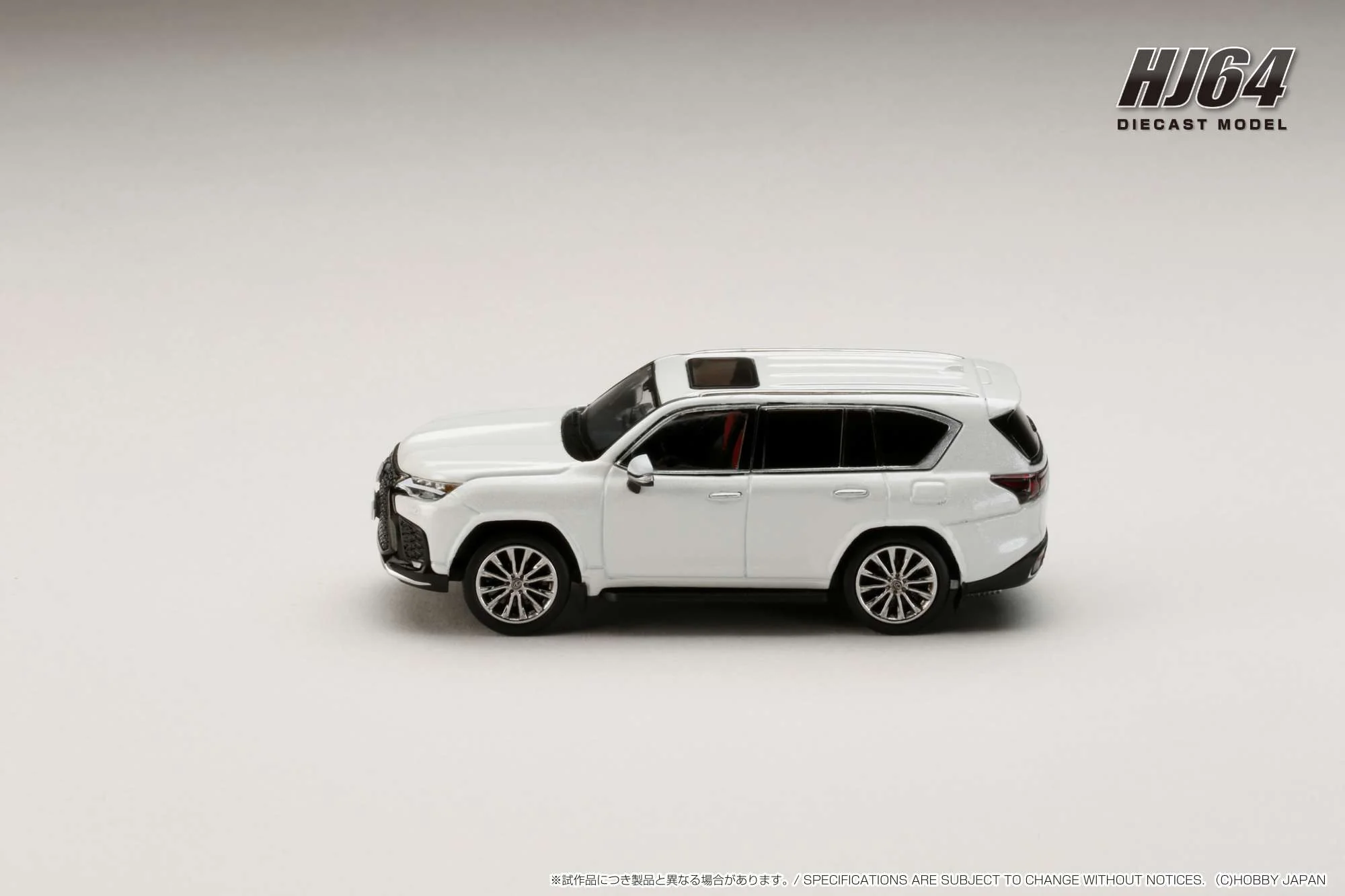 PREORDER HOBBY JAPAN 1/64 LEXUS LX600 F Sport Sonic Quartz HJ644061W (Approx. Release Date : Q1 2024 subjects to the manufacturer's final decision) - Image 3