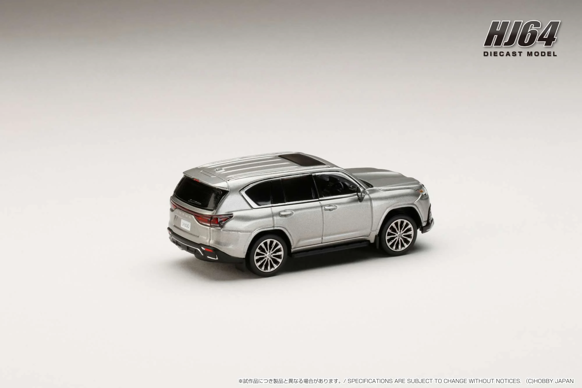 PREORDER HOBBY JAPAN 1/64 LEXUS LX600 F Sport Titanium HJ644061T (Approx. Release Date : Q1 2024 subjects to the manufacturer's final decision) - Image 2