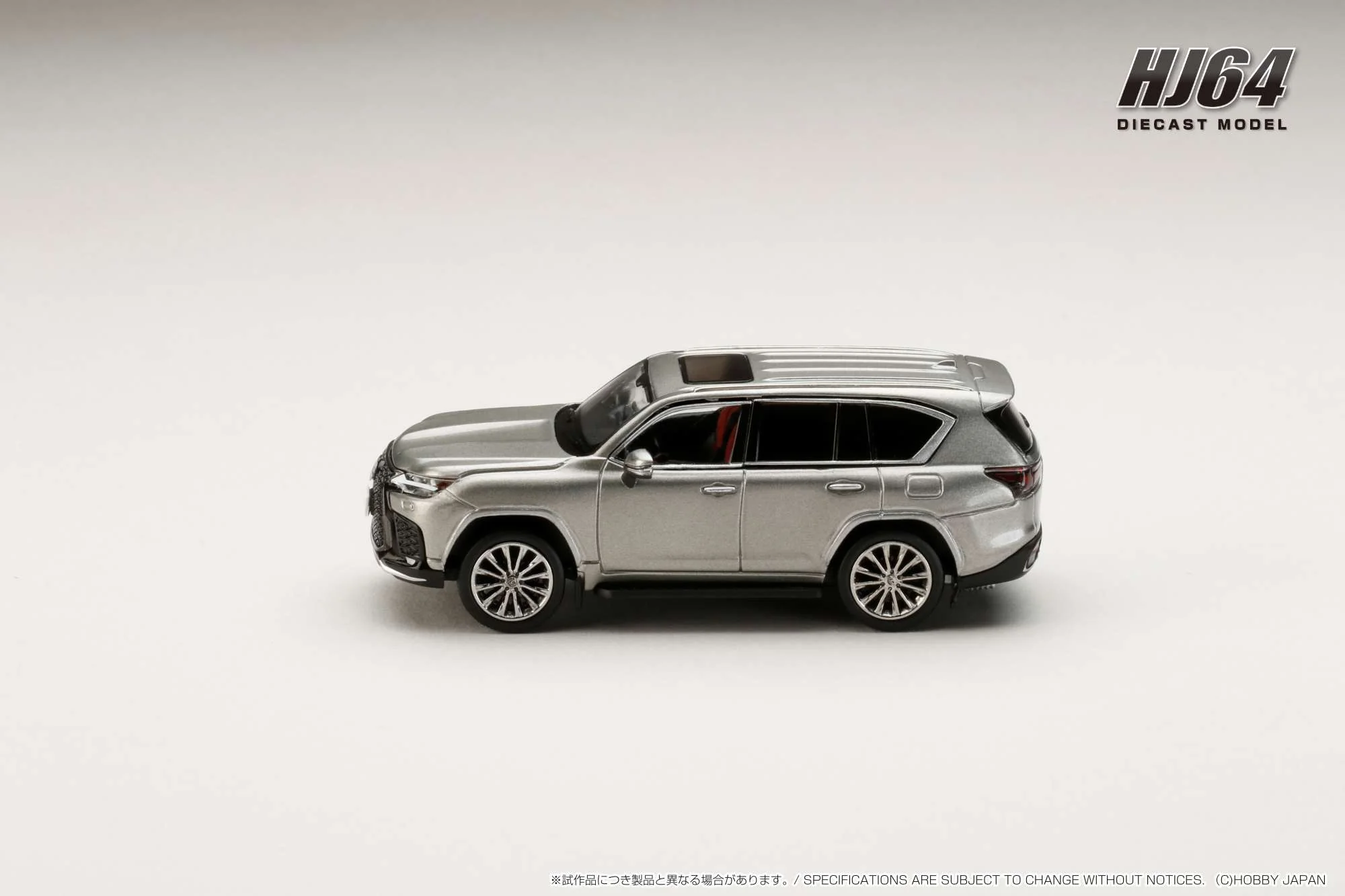 PREORDER HOBBY JAPAN 1/64 LEXUS LX600 F Sport Titanium HJ644061T (Approx. Release Date : Q1 2024 subjects to the manufacturer's final decision) - Image 3