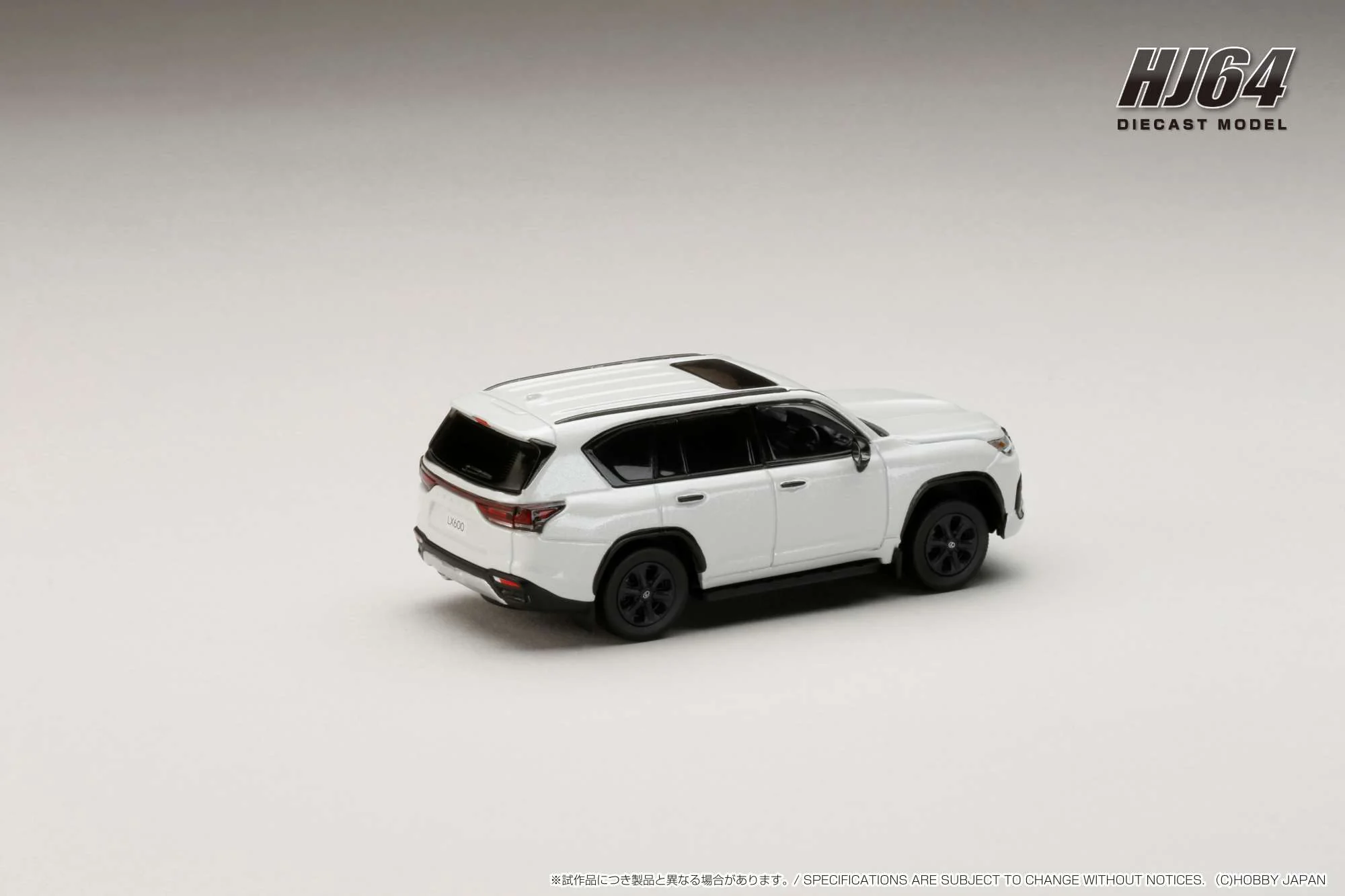 PREORDER HOBBY JAPAN 1/64 LEXUS LX600 OFFROAD Sonic Quartz HJ643061W (Approx. Release Date : Q1 2024 subjects to the manufacturer's final decision) - Image 2