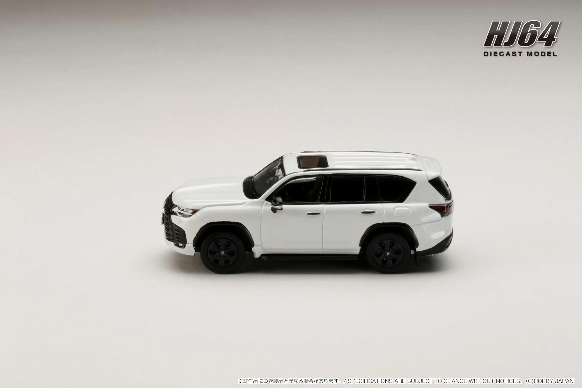 PREORDER HOBBY JAPAN 1/64 LEXUS LX600 OFFROAD Sonic Quartz HJ643061W (Approx. Release Date : Q1 2024 subjects to the manufacturer's final decision) - Image 3