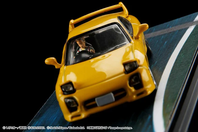 HOBBY JAPAN 1/64 Mazda RX-7 (FD3S) Project D / Keisuke Takahashi (Diorama Set) HJ643007AD - Image 3