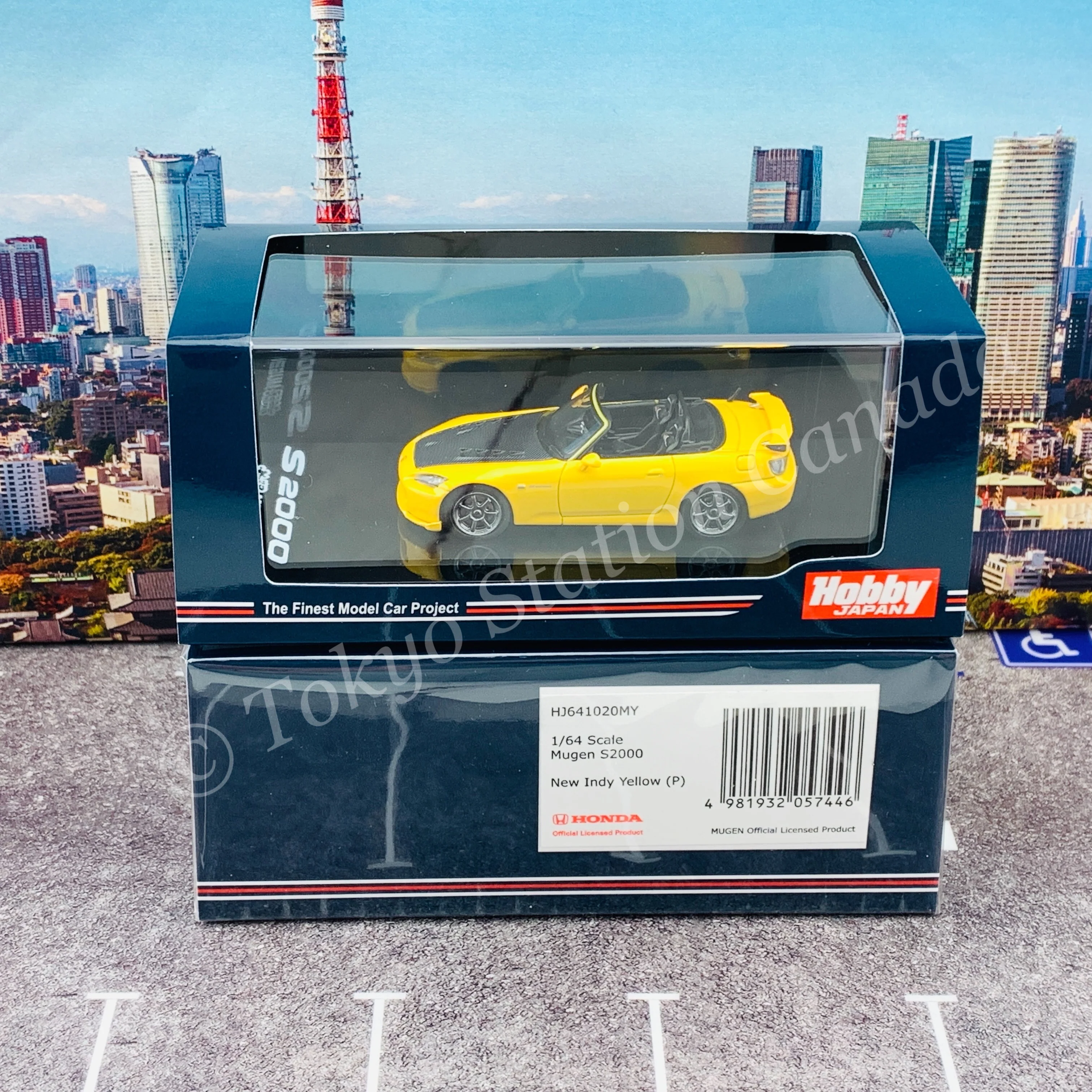 HOBBY JAPAN 1/64 Mugen S2000 Yellow HJ641020MY - Image 6