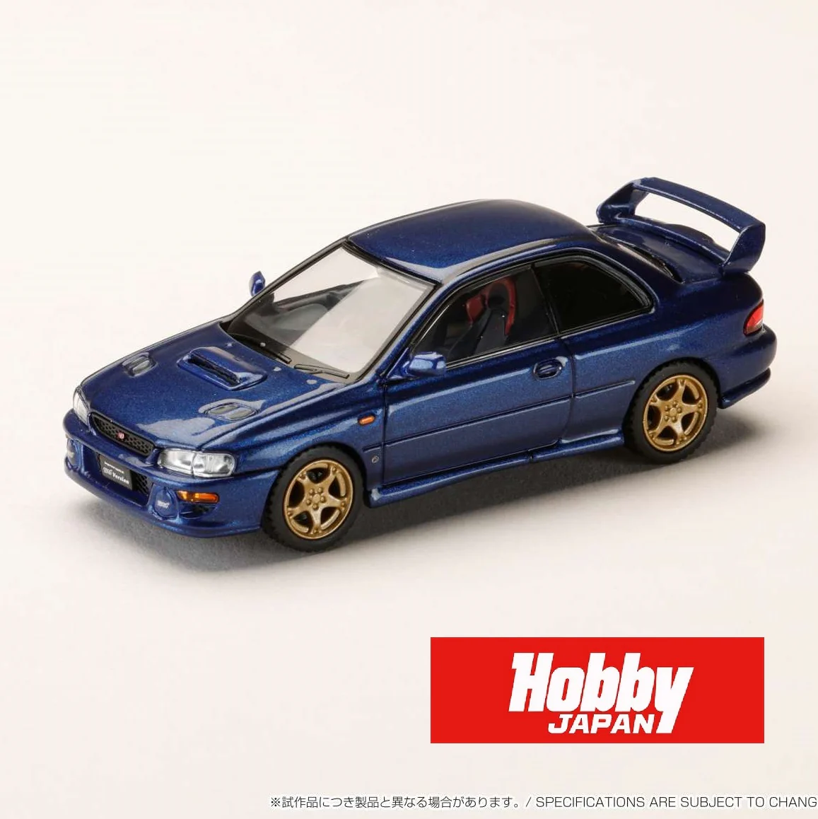 HOBBY JAPAN 1/64 SUBARU Impreza PURE SPORTS COUPE WRX type R STi Version ⅤWR Type Front Bumper BLUE HJ641079JDB