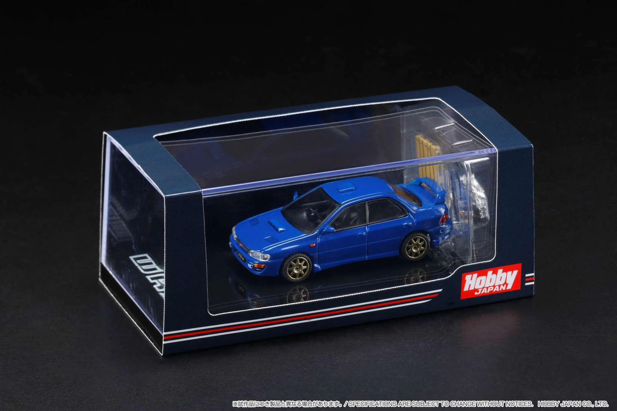 HOBBY JAPAN 1/64 SUBARU IMPREZA WRX (GC8) STi Version Ⅱ Sports Blue with Engine Display Model HJ643013SBL - Image 10