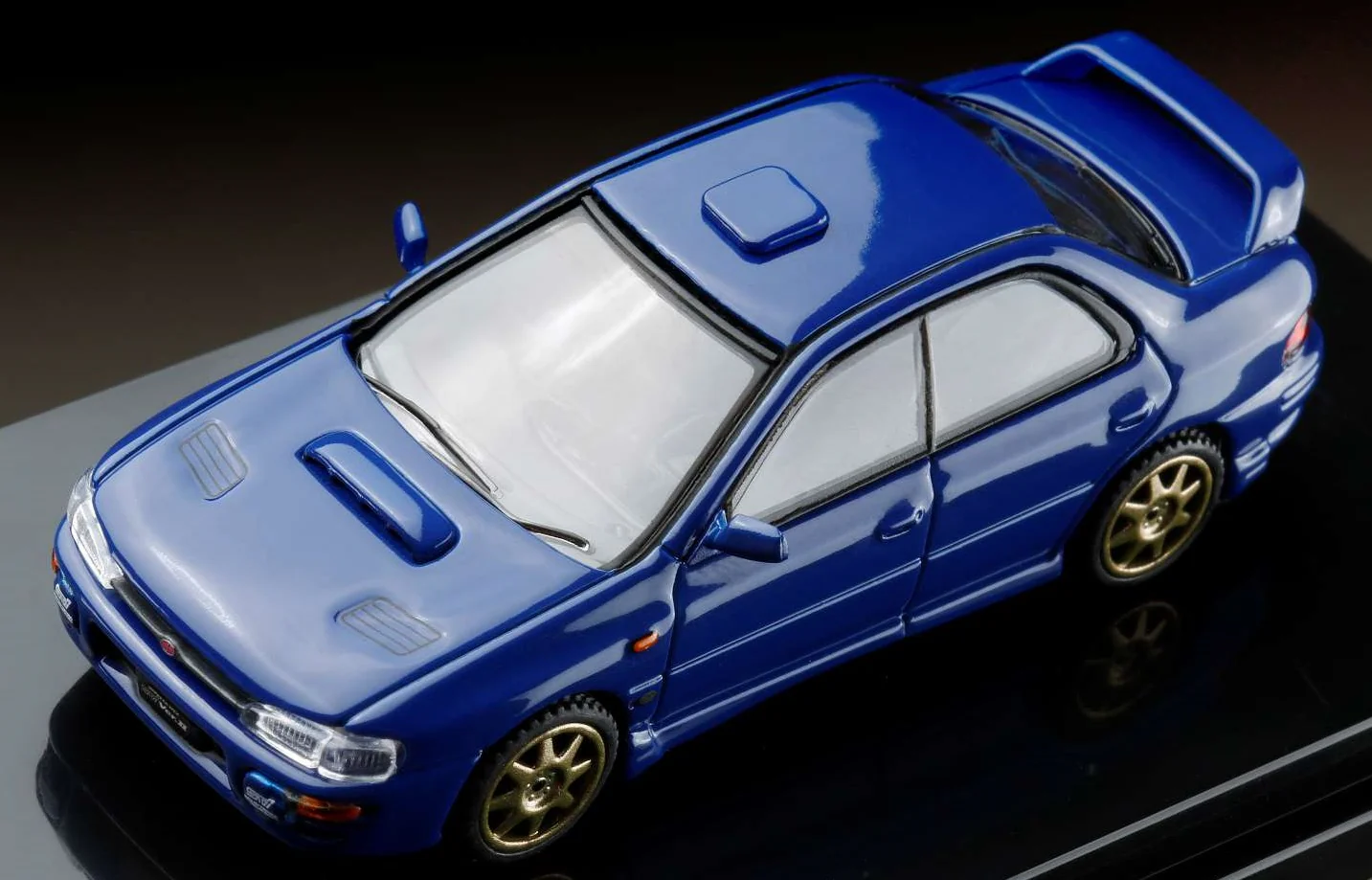 HOBBY JAPAN 1/64 SUBARU IMPREZA WRX (GC8) STi Version Ⅱ Sports Blue with Engine Display Model HJ643013SBL - Image 4