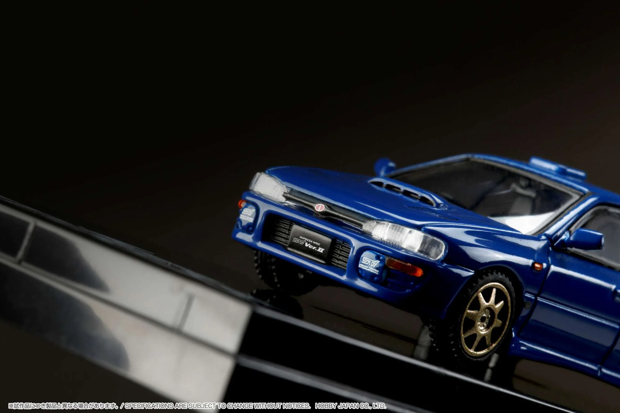 HOBBY JAPAN 1/64 SUBARU IMPREZA WRX (GC8) STi Version Ⅱ Sports Blue with Engine Display Model HJ643013SBL - Image 6