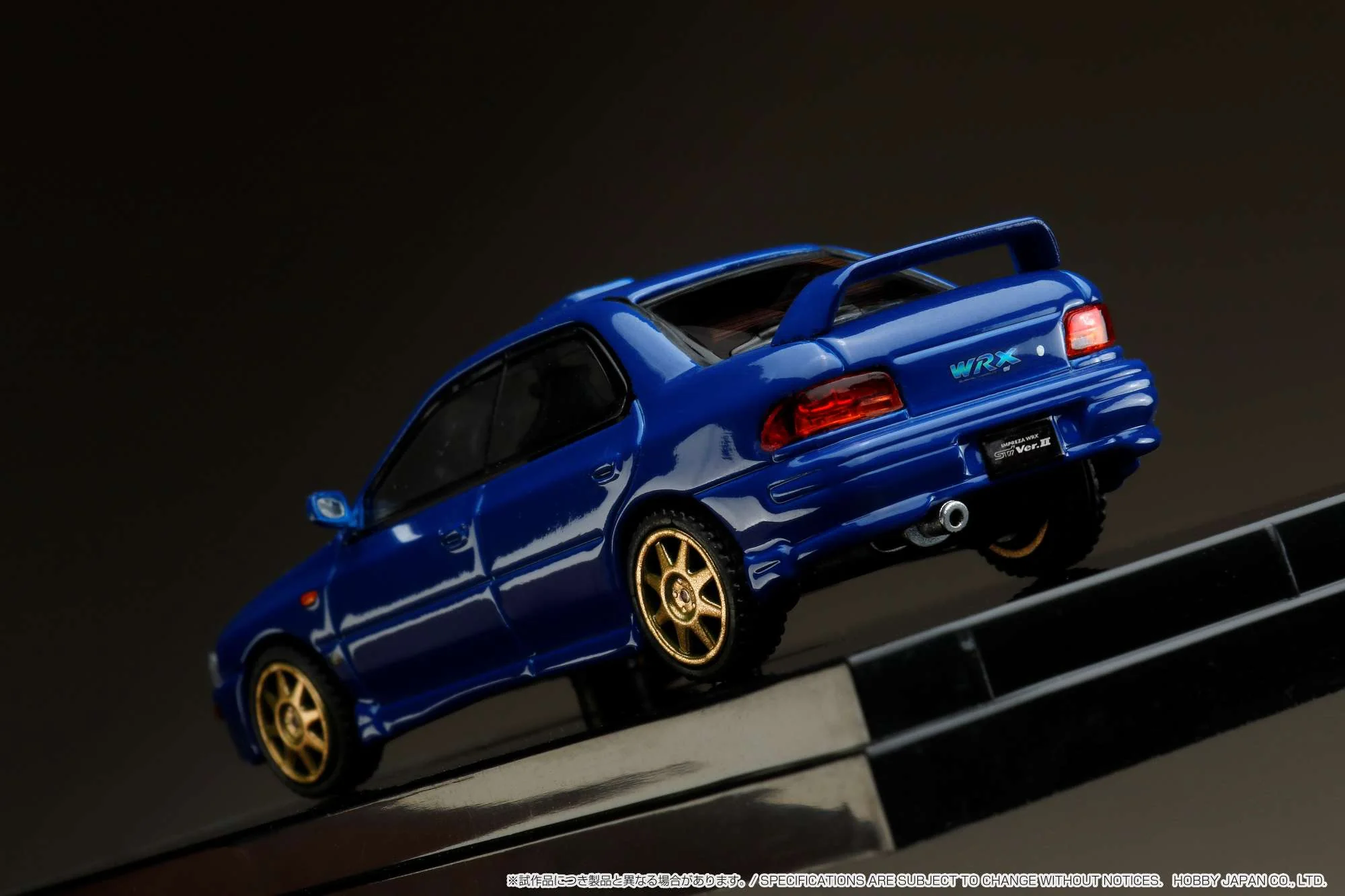 HOBBY JAPAN 1/64 SUBARU IMPREZA WRX (GC8) STi Version Ⅱ Sports Blue with Engine Display Model HJ643013SBL - Image 9