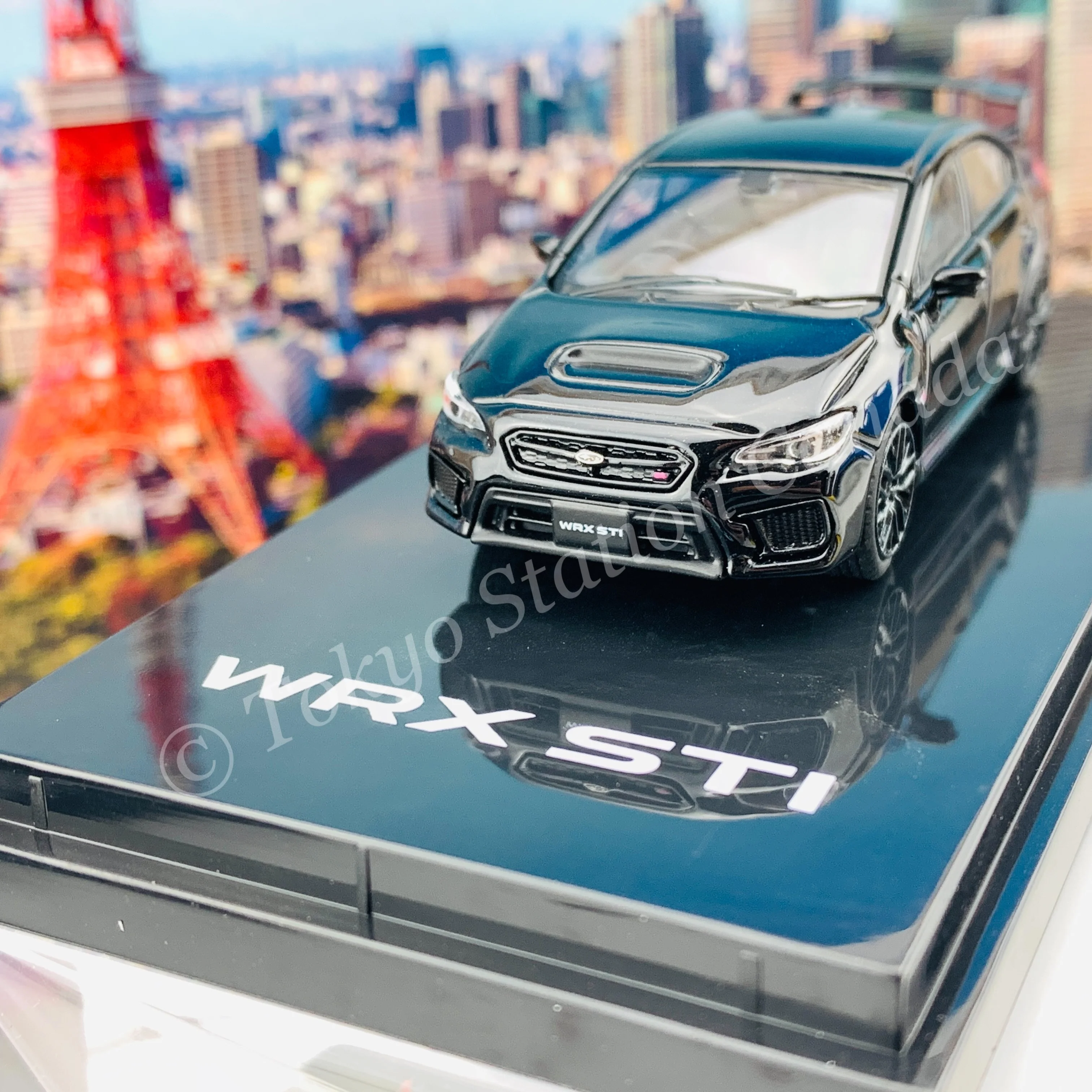 HOBBY JAPAN 1/64 SUBARU WRX STI Type S (VAB) Crystal Black Silica HJ641021BK - Image 3