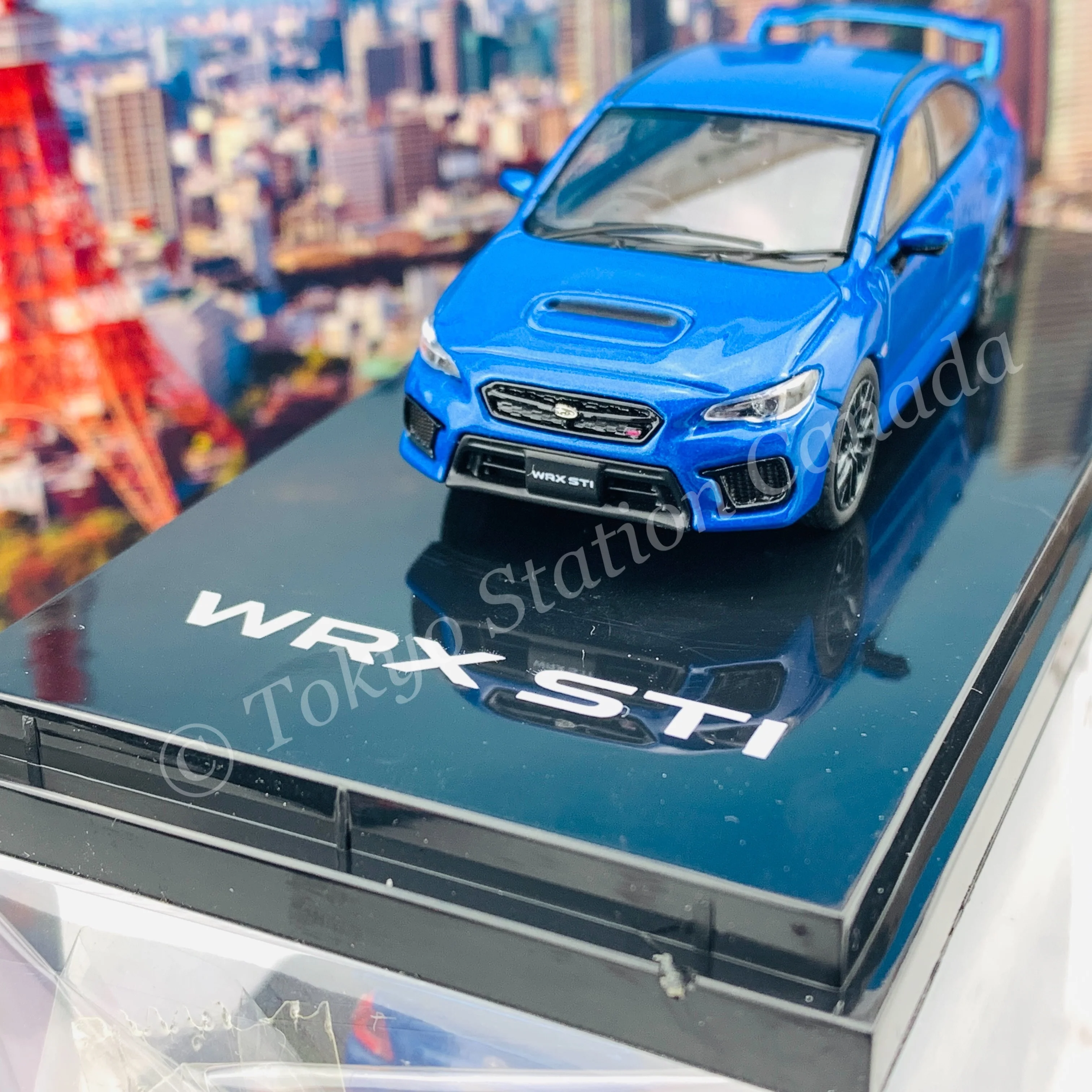 HOBBY JAPAN 1/64 SUBARU WRX STI Type S (VAB) Blue HJ641021BL - Image 3