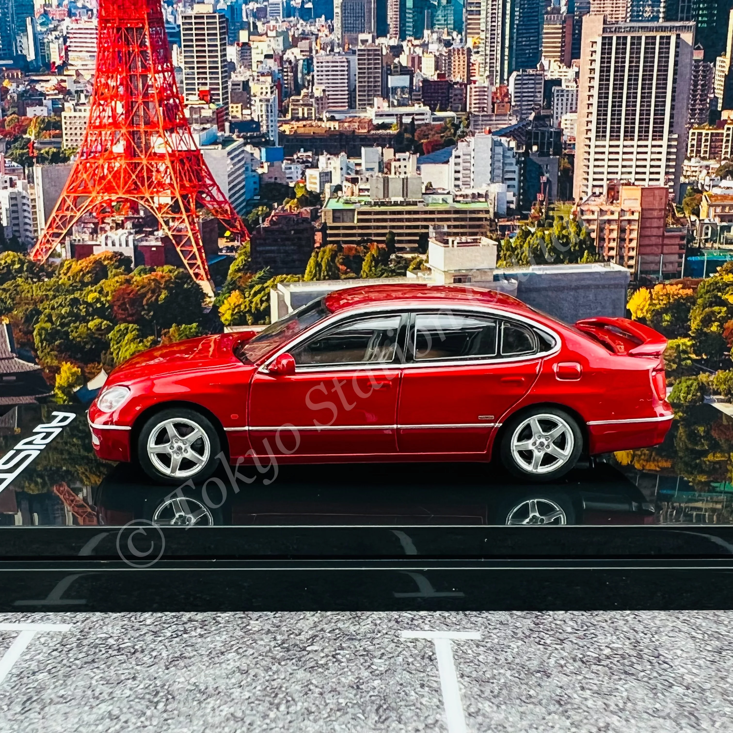 HOBBY JAPAN 1/64 Toyota ARISTO V300 VERTEX EDITION Red HJ641030AR - Image 2