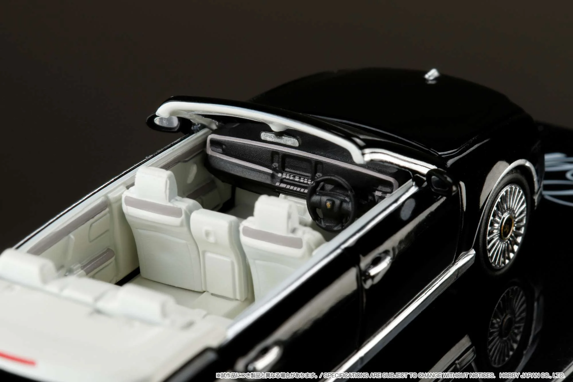 HOBBY JAPAN 1/64  Toyota CENTURY GRMN Convertible Black HJ643019CBK - Image 3