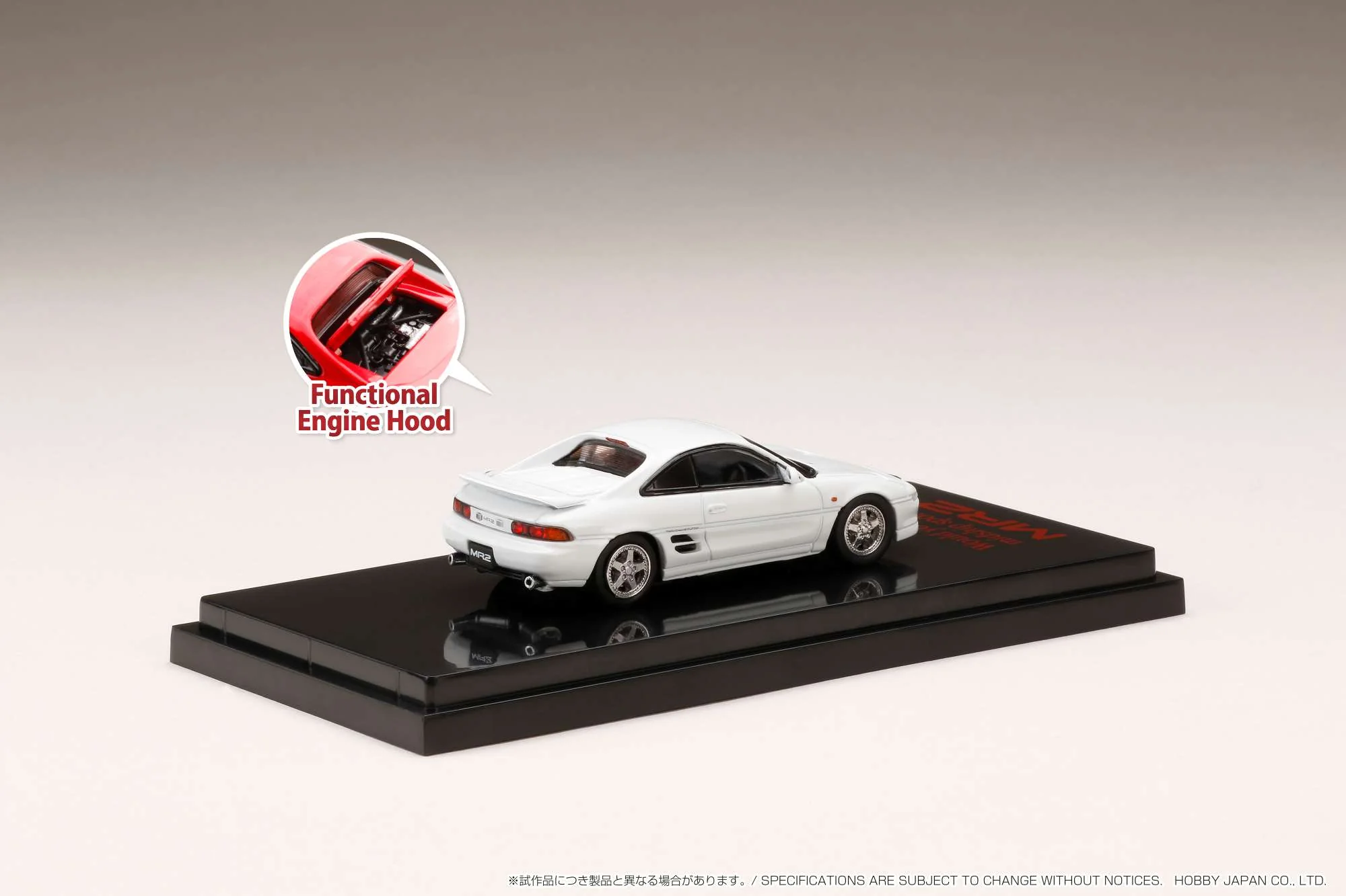 HOBBY JAPAN 1/64 Toyota MR2 (SW20) GT-S Customized Version White HJ641045CW - Image 2