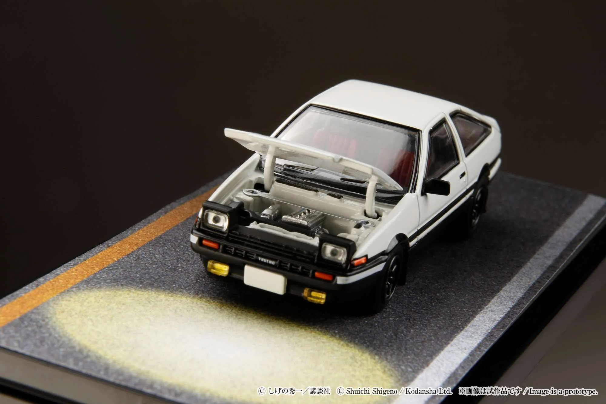 PREORDER HOBBY JAPAN 1/64 Toyota SPRINTER TRUENO (AE86) / INITIAL D Engine Mounted Model with Keisuke Takahashi HJ641052DA (Approx. Release Date : Q4 2024 subjects to the manufacturer's final decision) - Image 5
