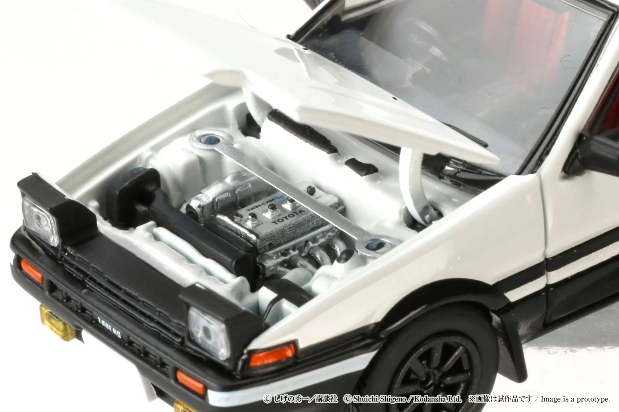 HOBBY JAPAN 1/64 Toyota SPRINTER TRUENO GT APEX (AE86) / INITIAL D Engine Mounted Model  VS Kyoichi Sudo HJ641052DB - Image 2