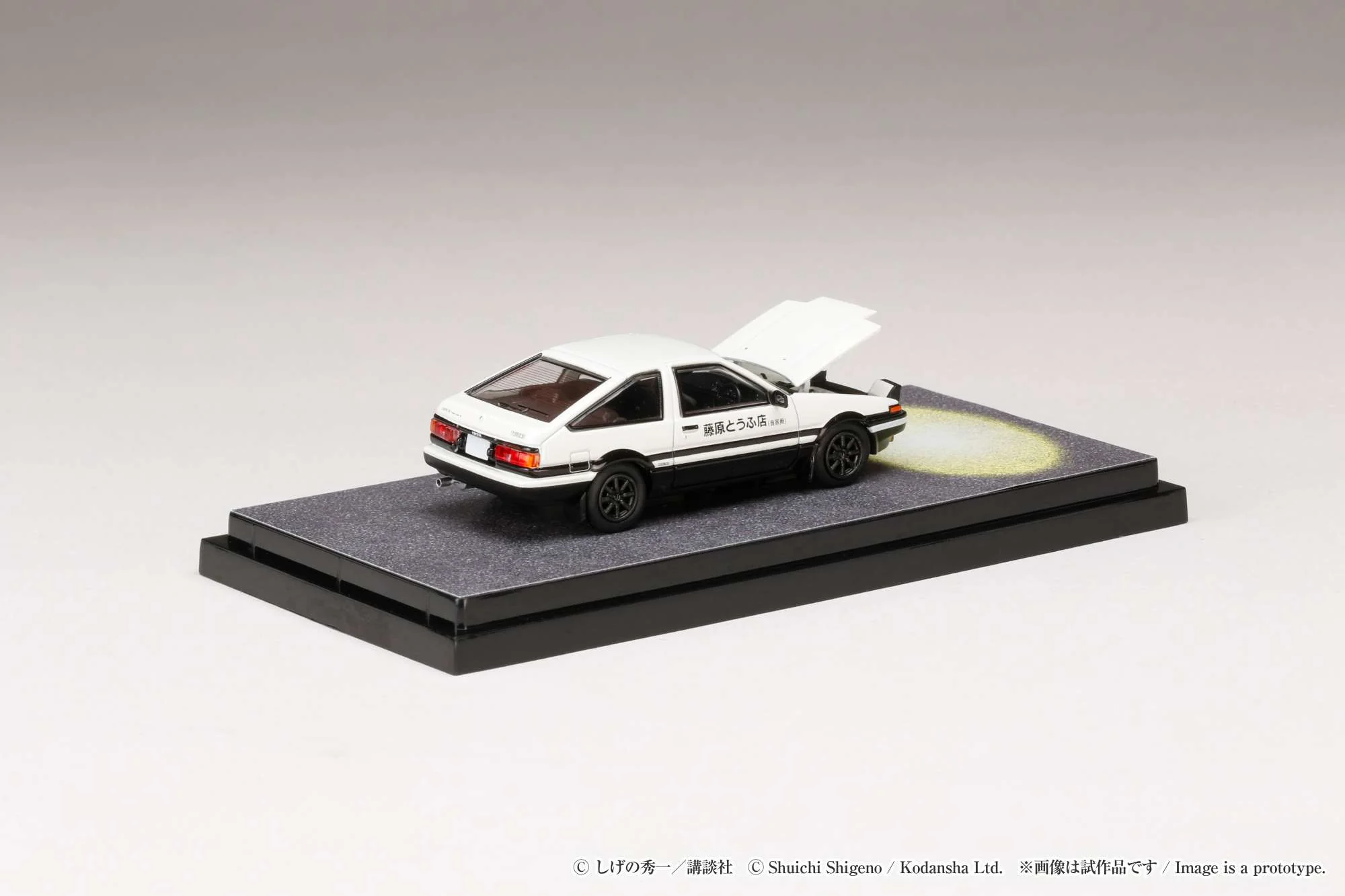 HOBBY JAPAN 1/64 Toyota SPRINTER TRUENO GT APEX (AE86) / INITIAL D Engine Mounted Model  with Wataru Akiyama HJ641052DC - Image 4