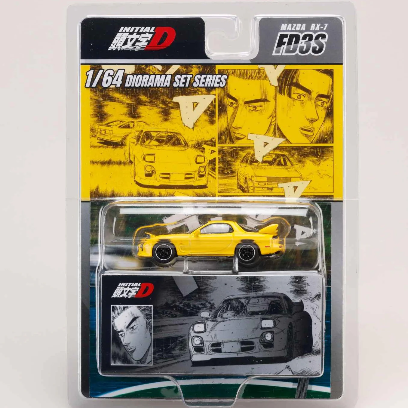 PREORDER HOBBY JAPAN JDM64 1/64 MAZDA RX-7 (FD3S) Project D/ INITIAL D Keisuke Takahashi VS Wataru Akiyama HJDMD002B (Approx. Release Date : Q2 2026 subjects to the manufacturer's final decision)