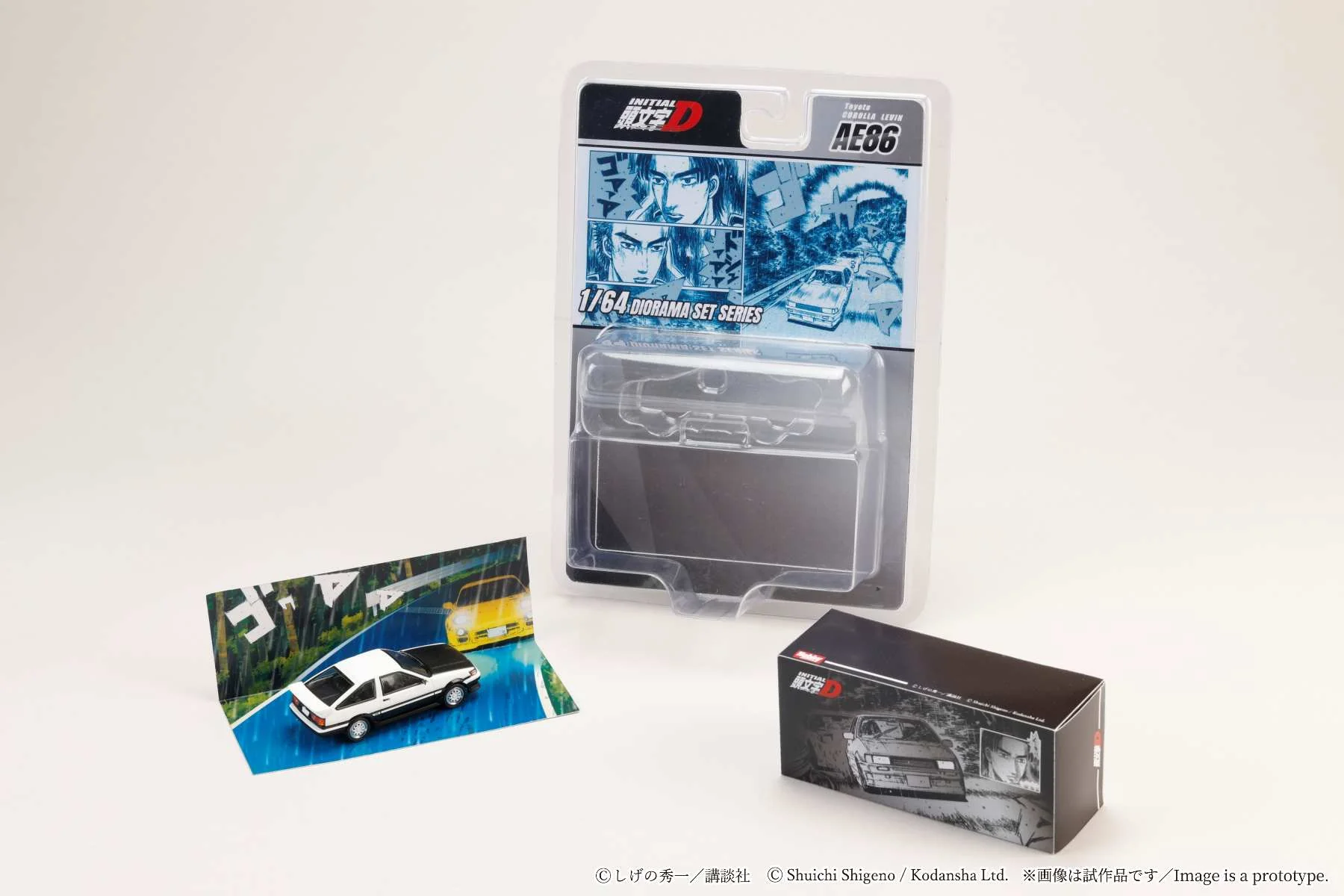 PREORDER HOBBY JAPAN JDM64 1/64 Toyota COROLLA LEVIN (AE86)/ INITIAL D Wataru Akiyama VS Keisuke Takahashi HJDMD008A (Approx. Release Date : Q2 2026 subjects to the manufacturer's final decision) - Image 3