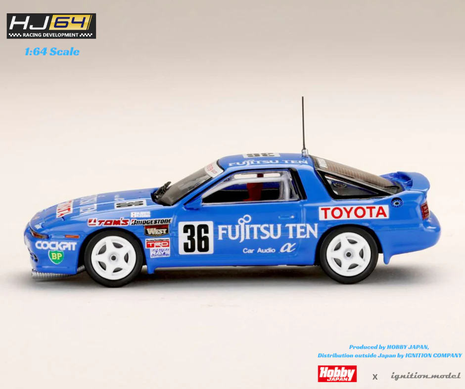HOBBY JAPAN x IG 1/64 FUJITSUTEN TOM'S SUPRA (MA70) 1990 HJR642026C - Image 2